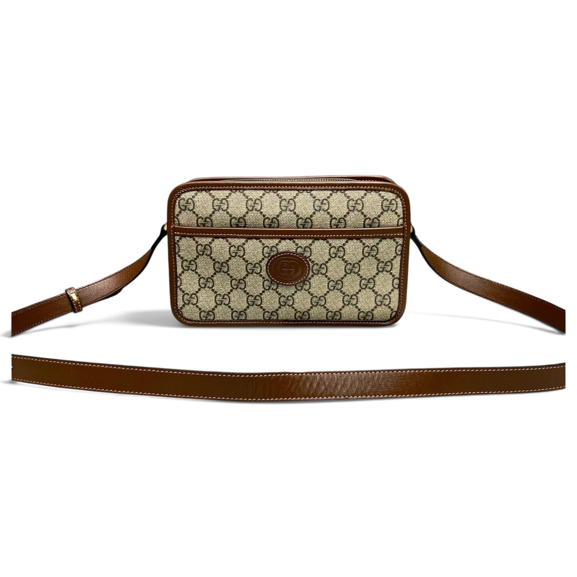 Ophidia GG leather crossbody bag