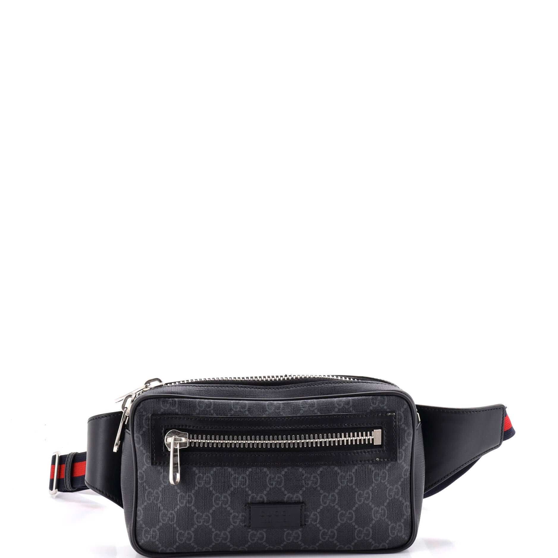 Soft Zip Belt Bag GG Coated Canvas Small