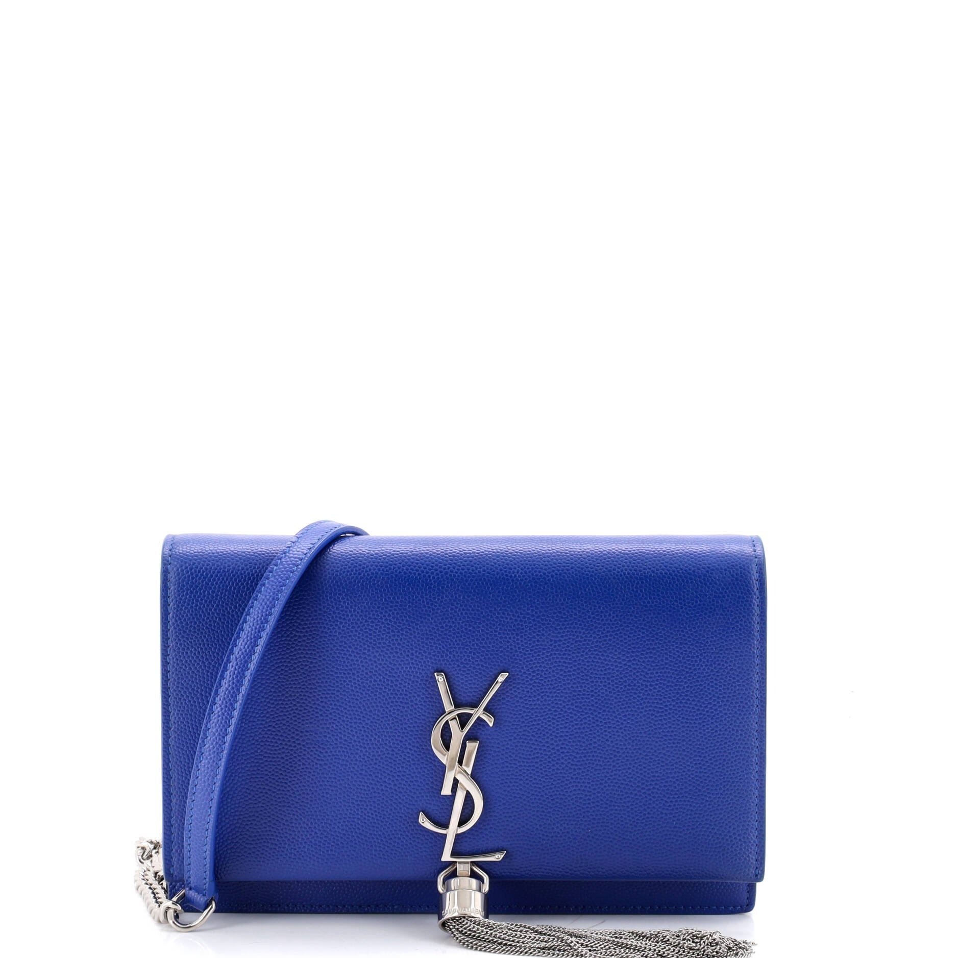 Classic Monogram Tassel Chain Wallet Leather