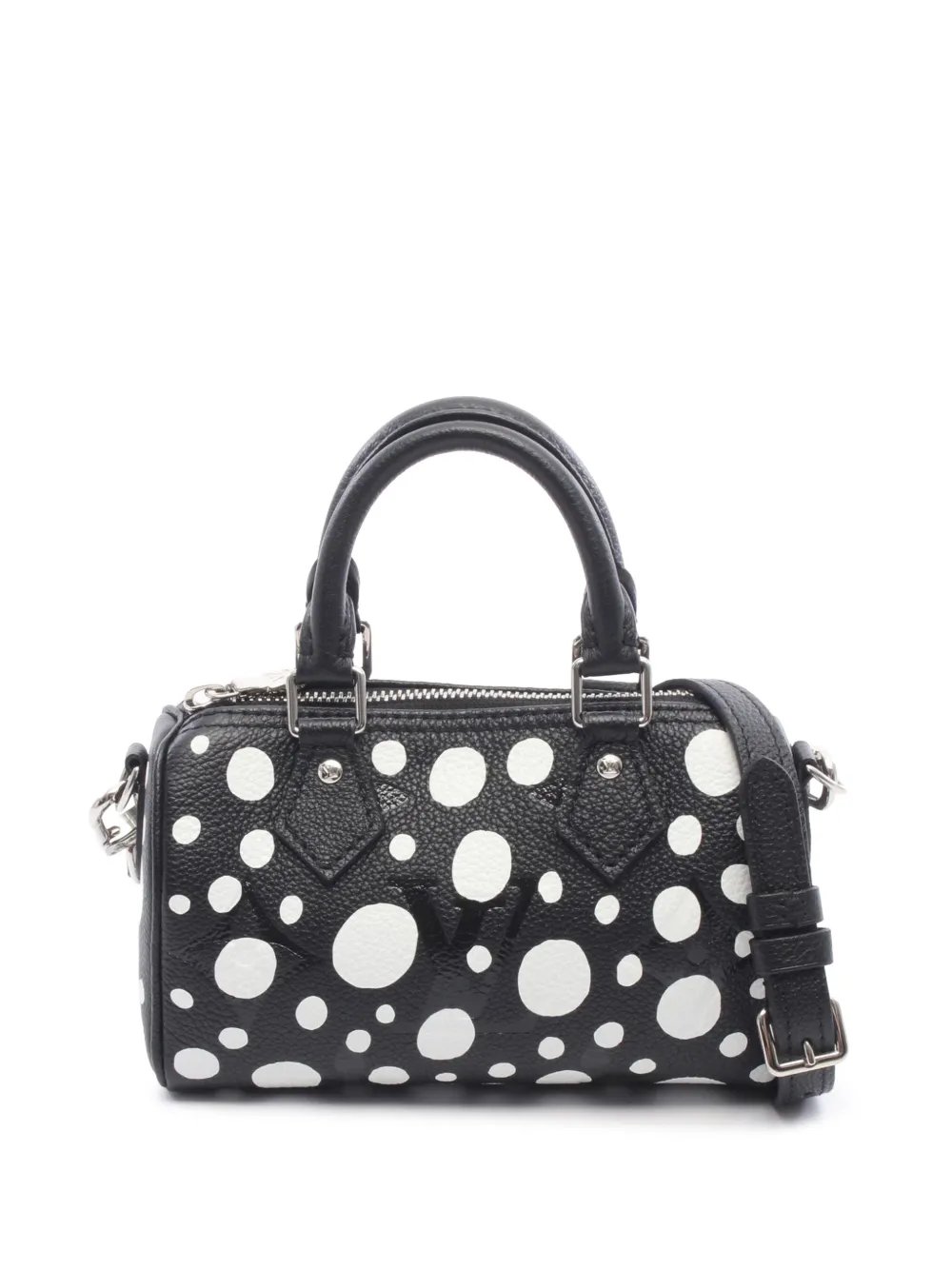 Louis Vuitton 2023 Yayoi Kusama Monogram Giant Empreinte Nano Speedy Bandouliere satchel