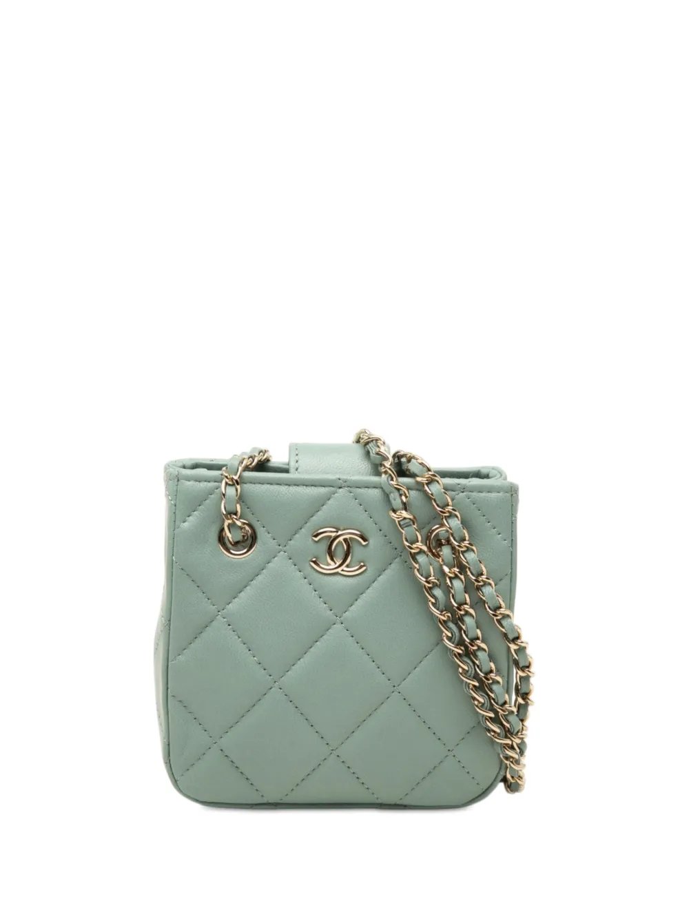 2021 Mini CC Quilted Lambskin Chain crossbody bag