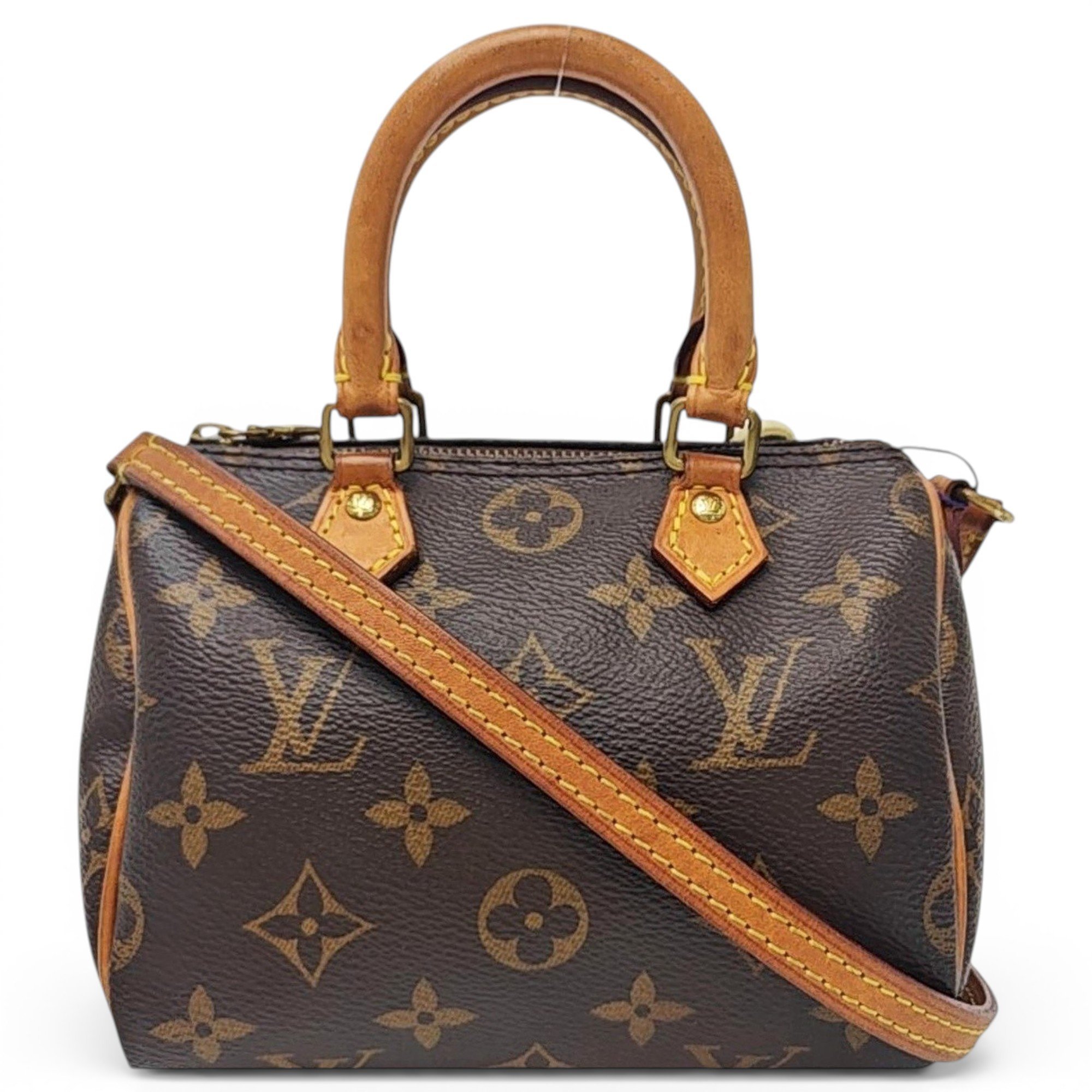 Nano Speedy / Mini HL leather handbag