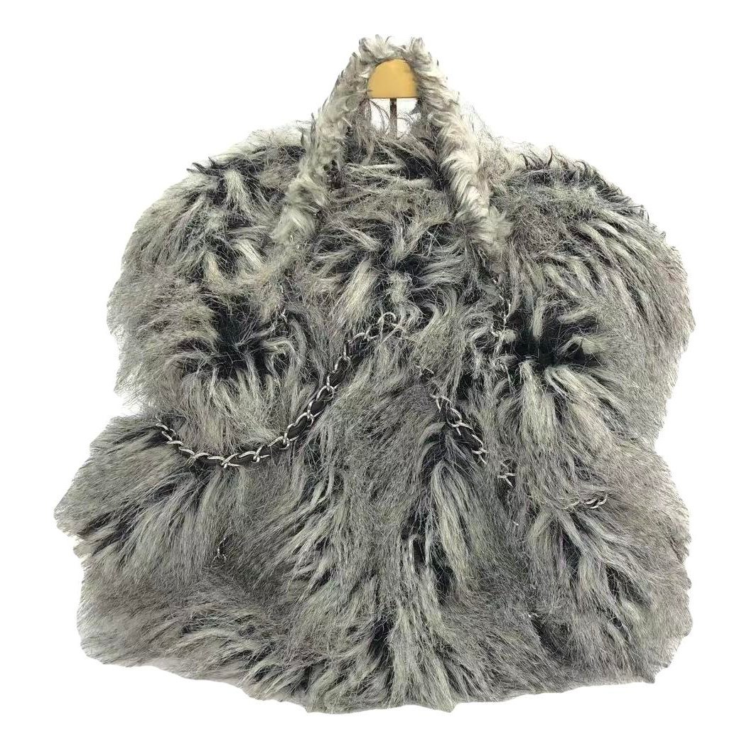 Faux fur handbag