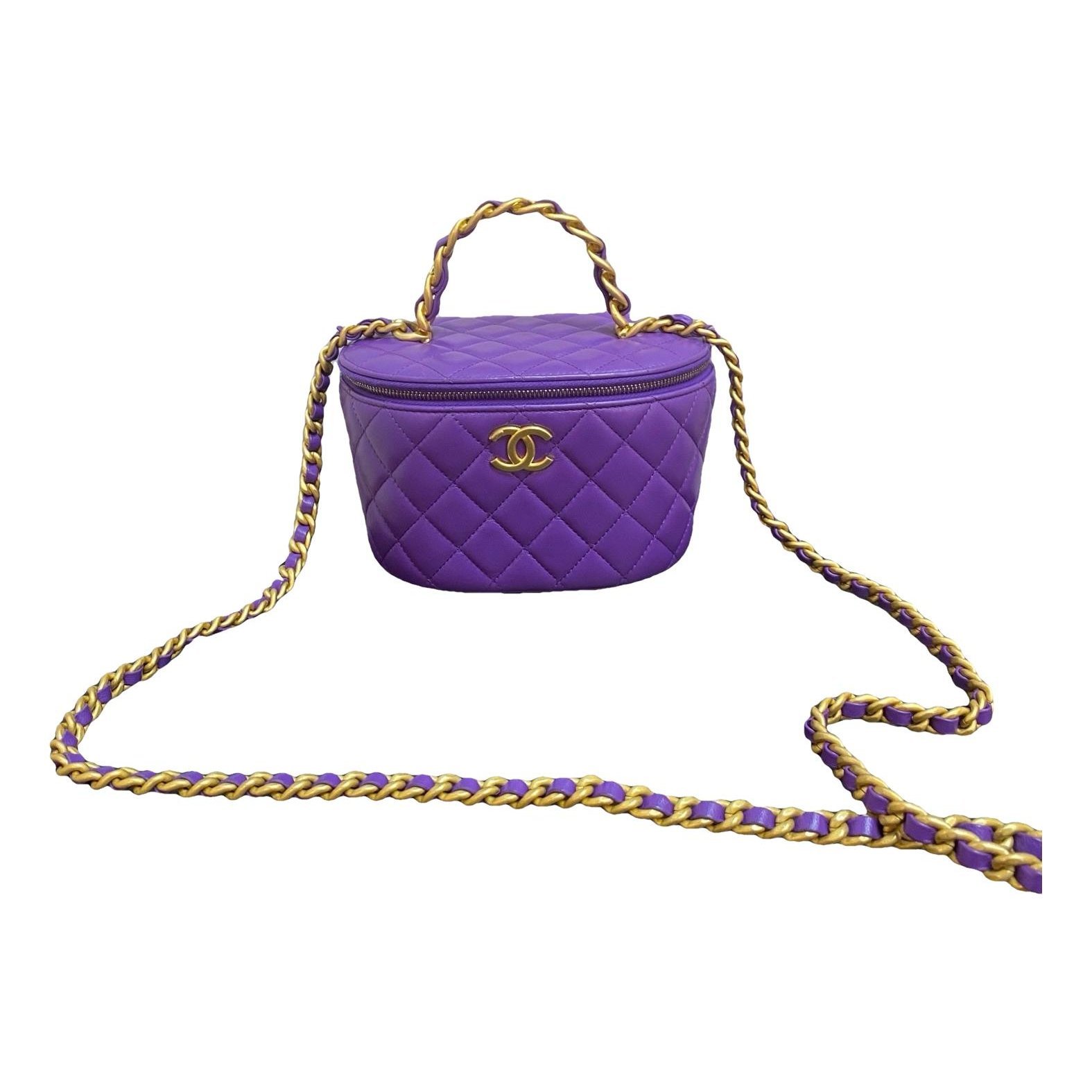 Trendy CC Vanity leather handbag