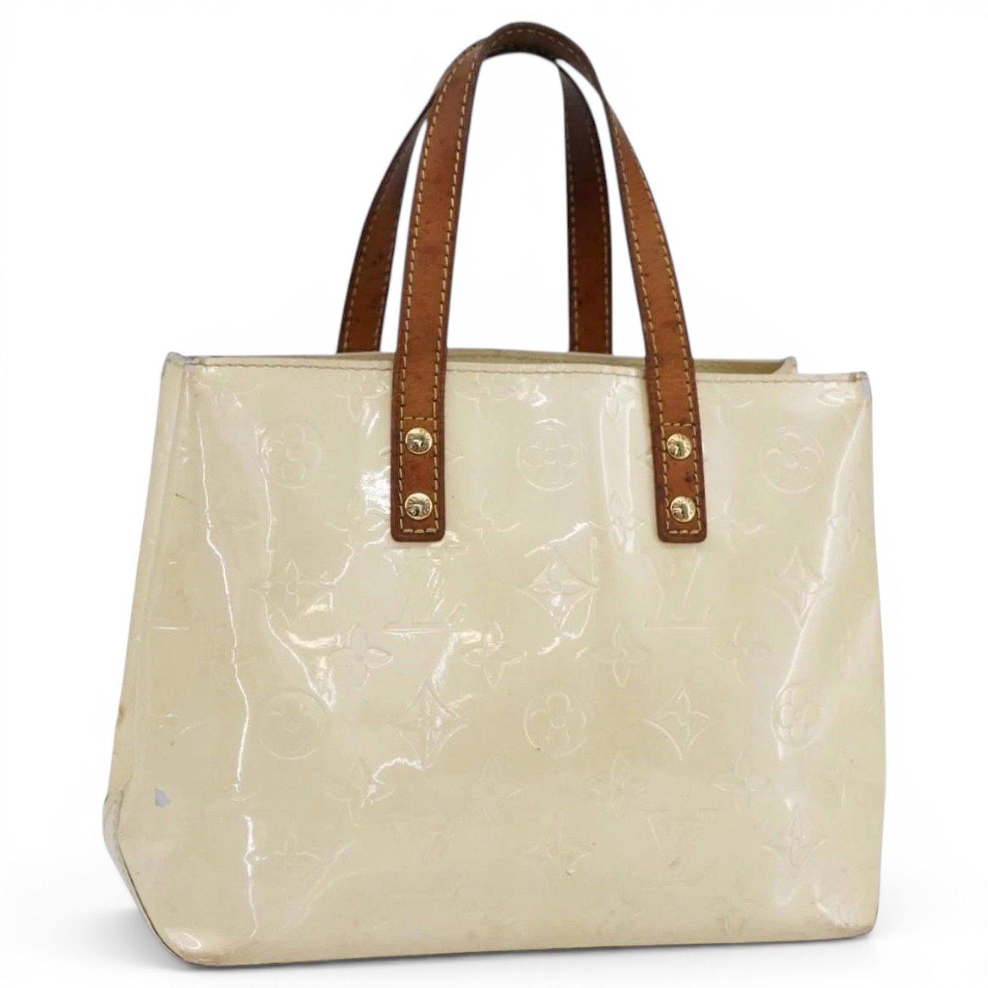 Patent leather handbag