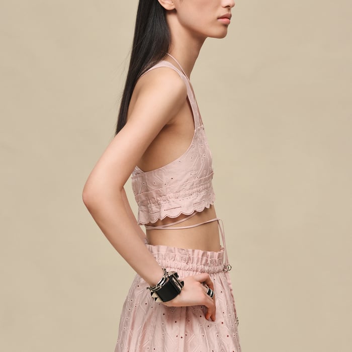Rose Palomino Embroidered Bra