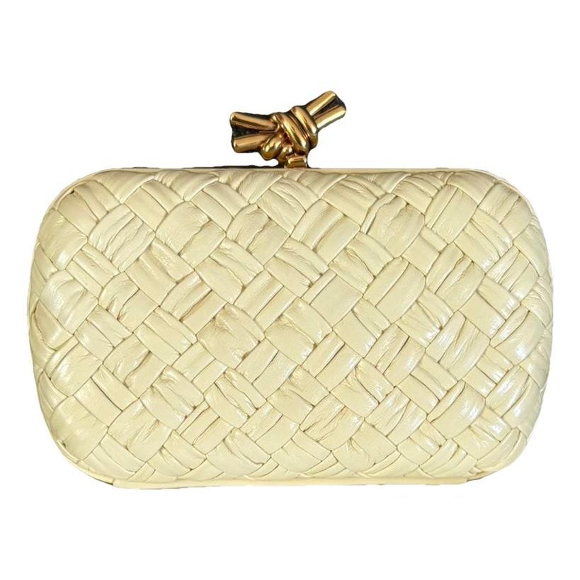 Pochette Knot leather clutch bag