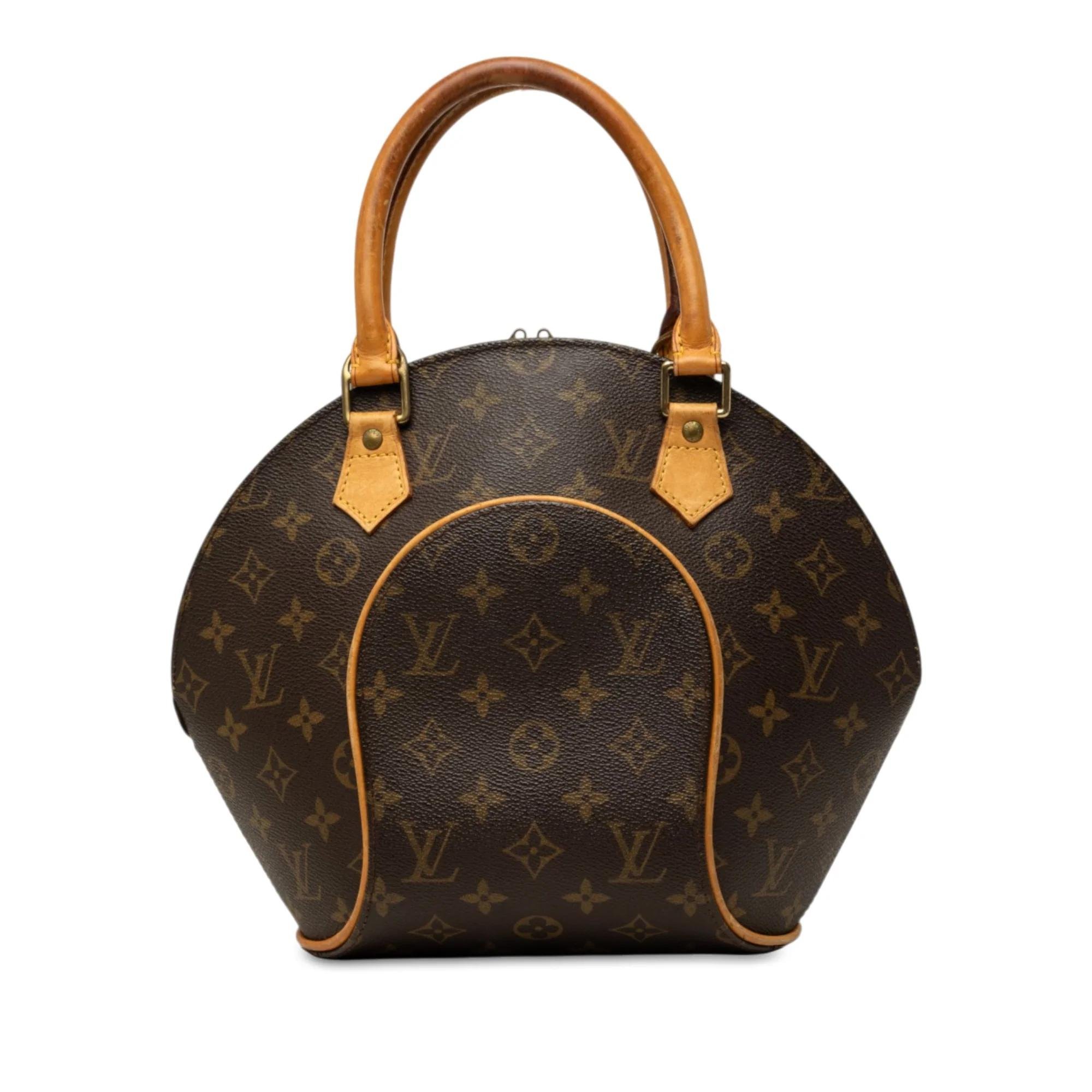 Ellipse leather handbag