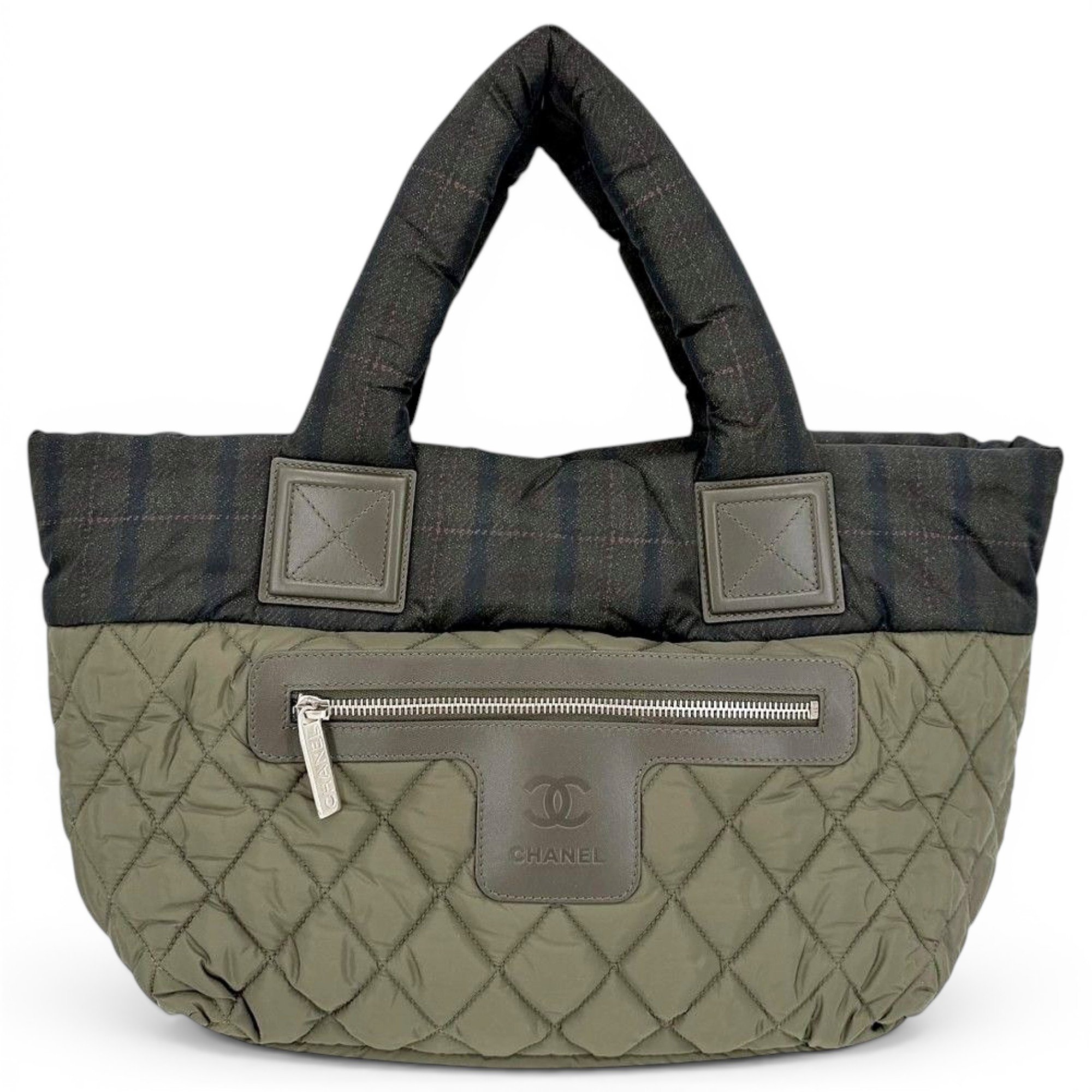 Cocoon leather tote