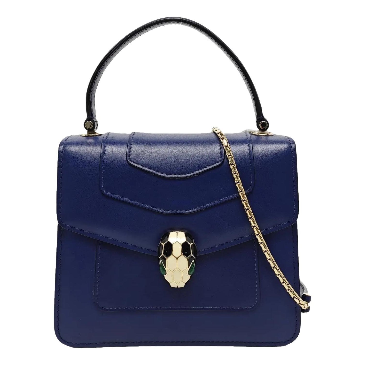 Serpenti leather handbag