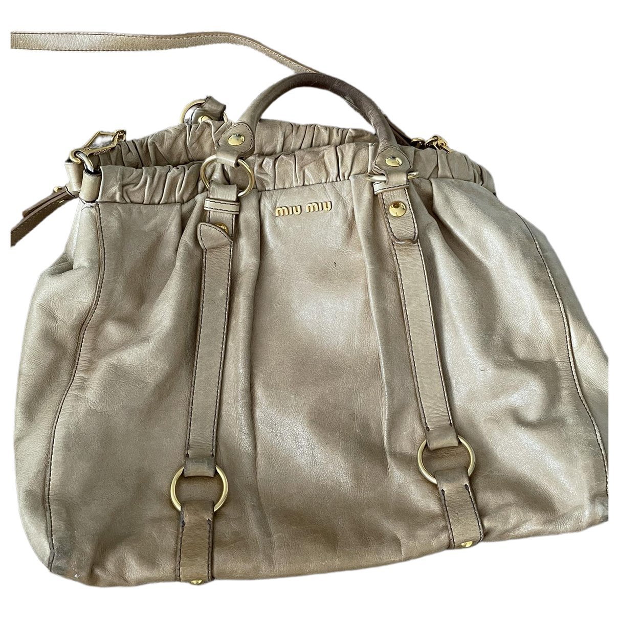 Bow bag leather handbag