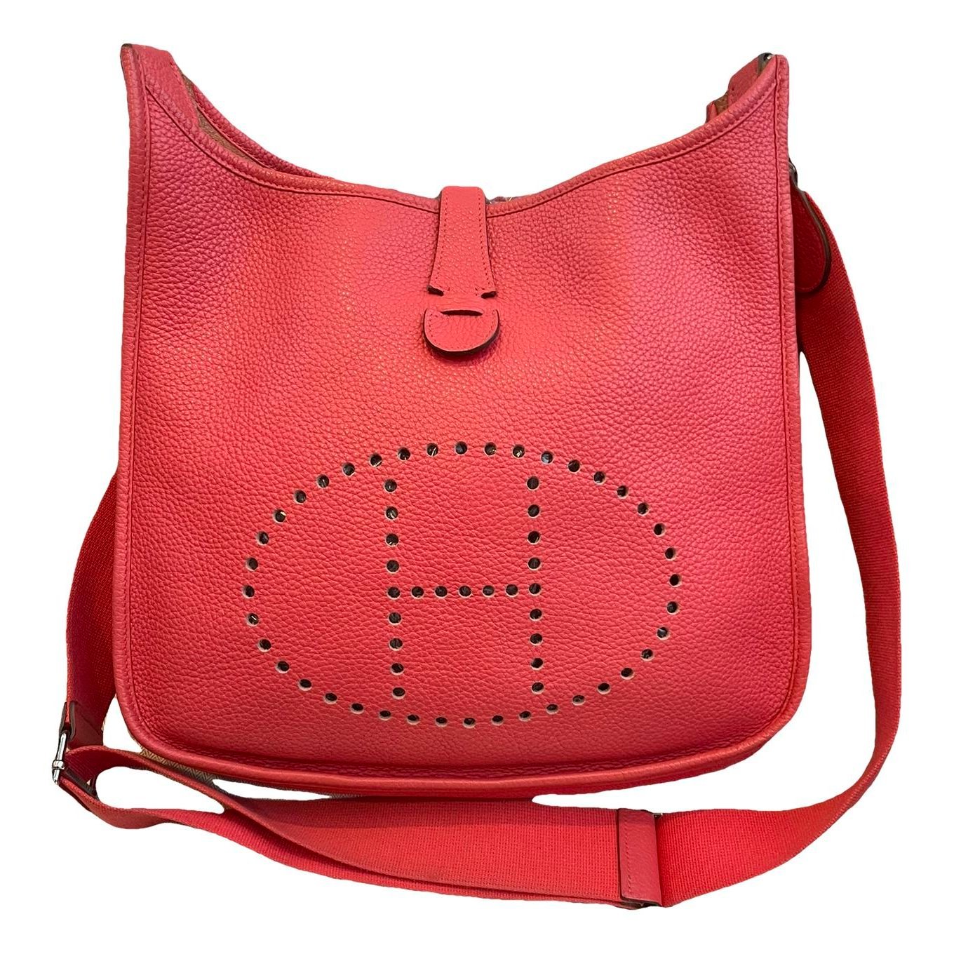Hermes Evelyne Handbag Clemence Leather