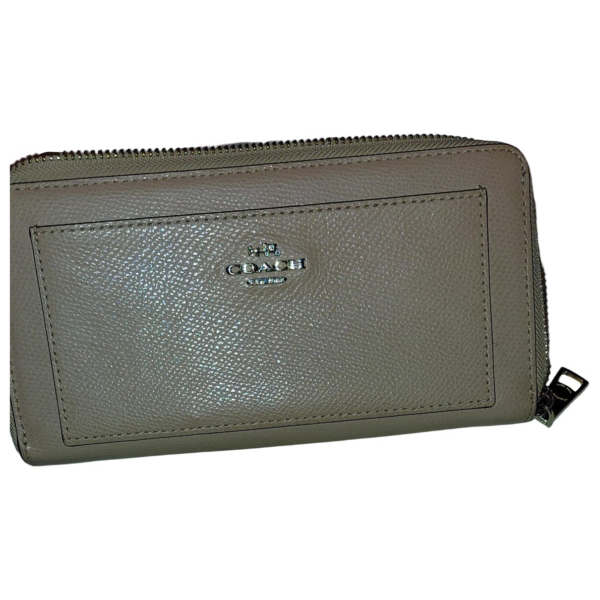 Leather clutch bag