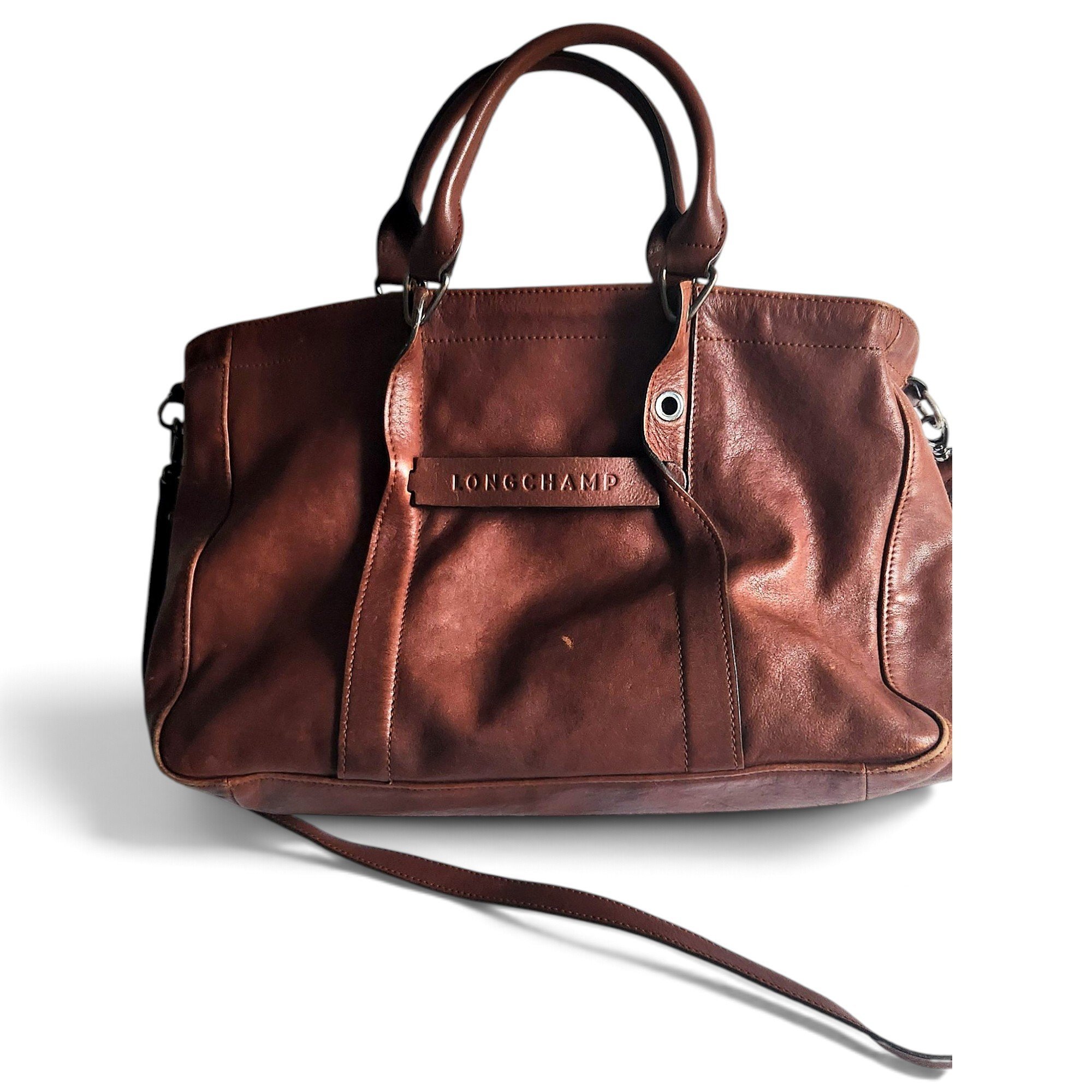 3D leather handbag