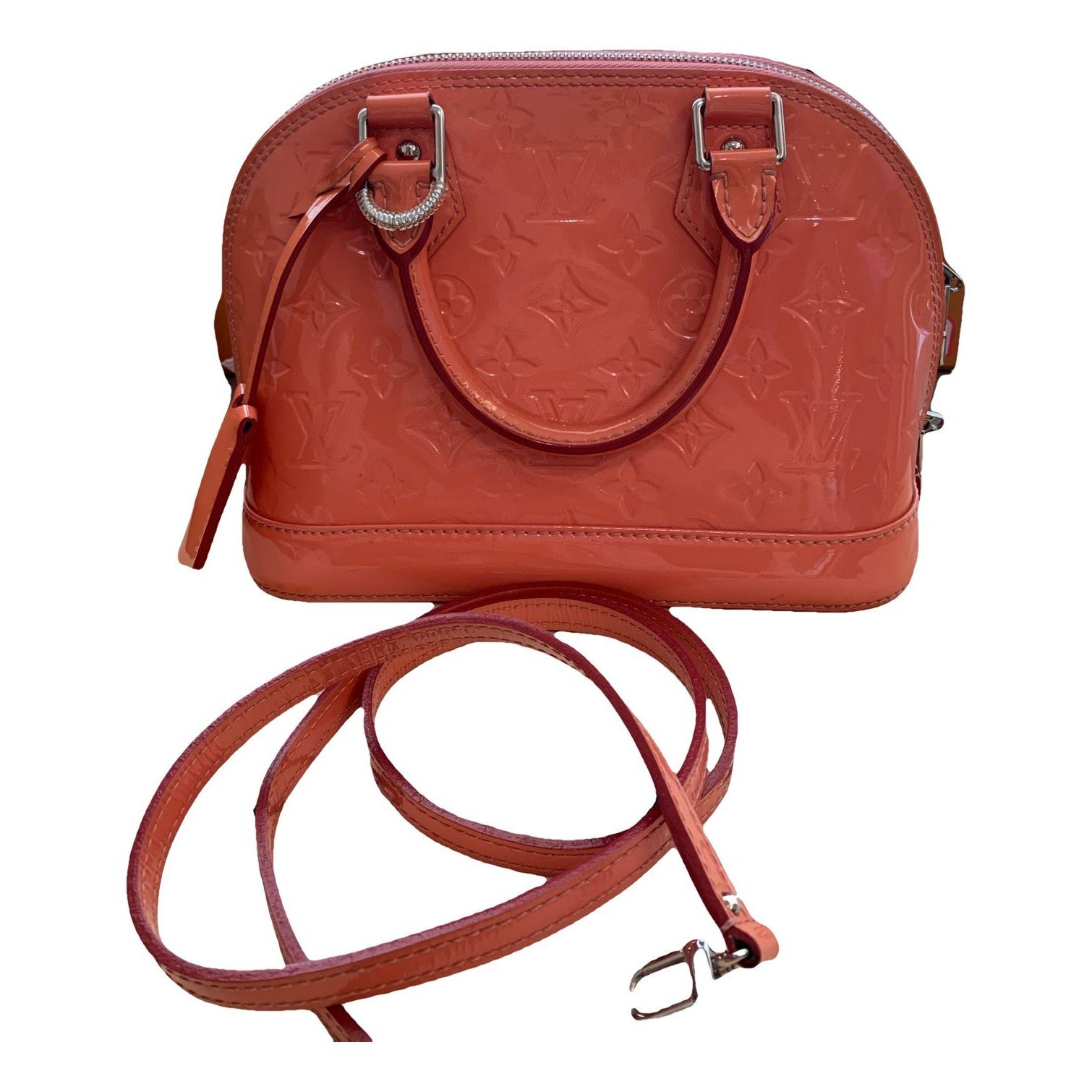 Louis Vuitton Alma BB patent leather handbag