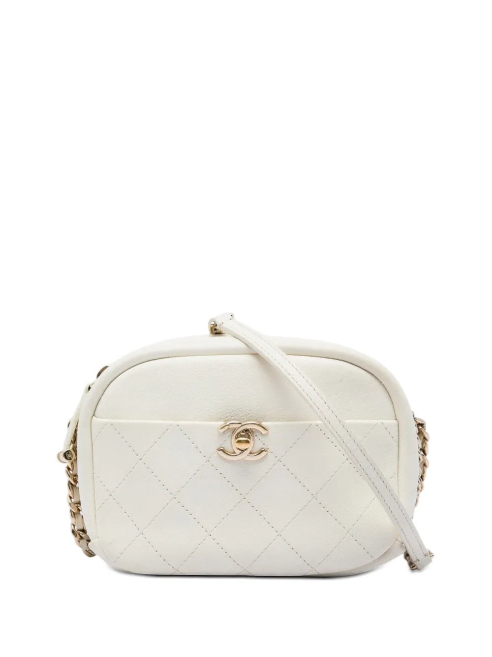 2018-2019 Small Quilted Goatskin Casual Trip Camera Bag crossbody bag