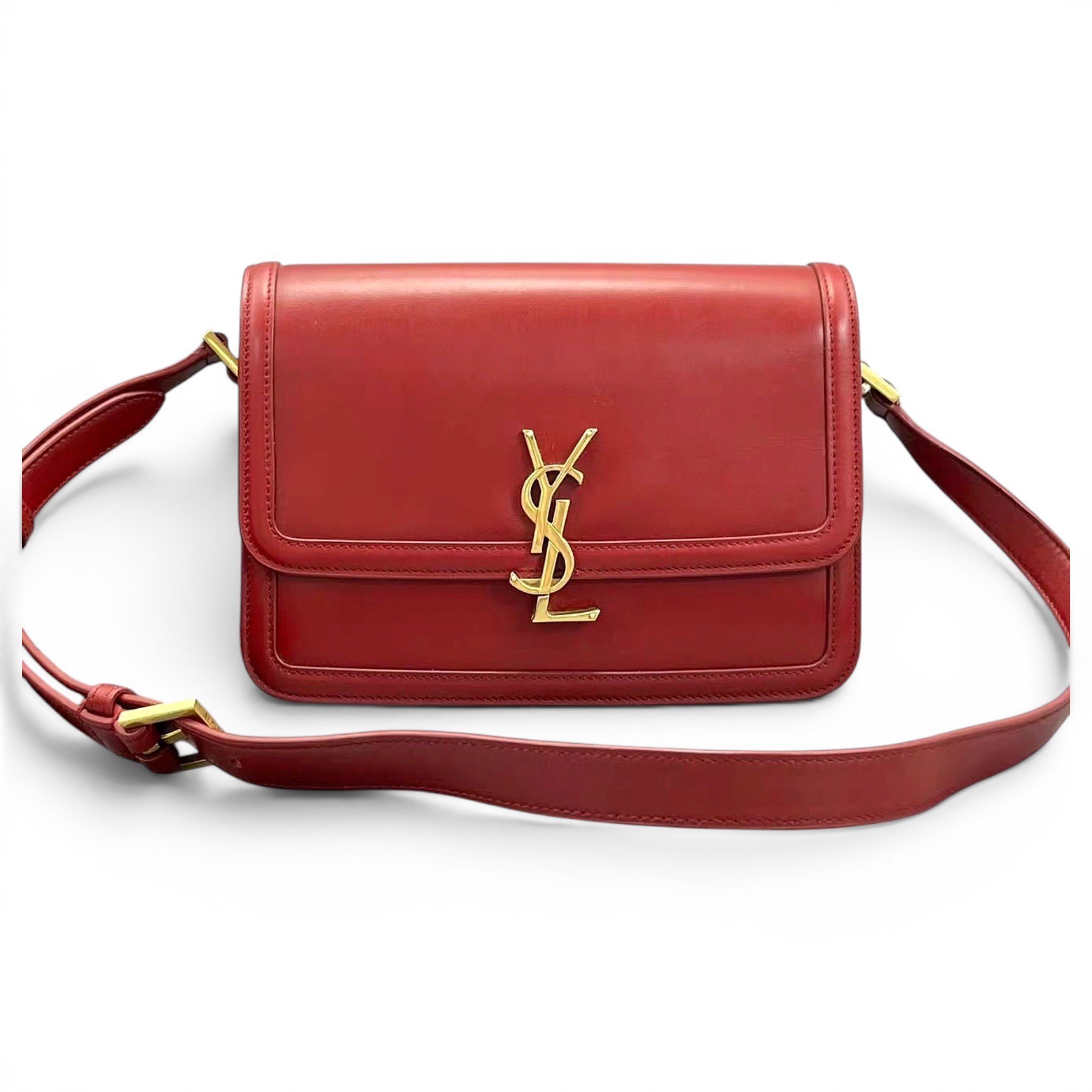 Solférino leather handbag