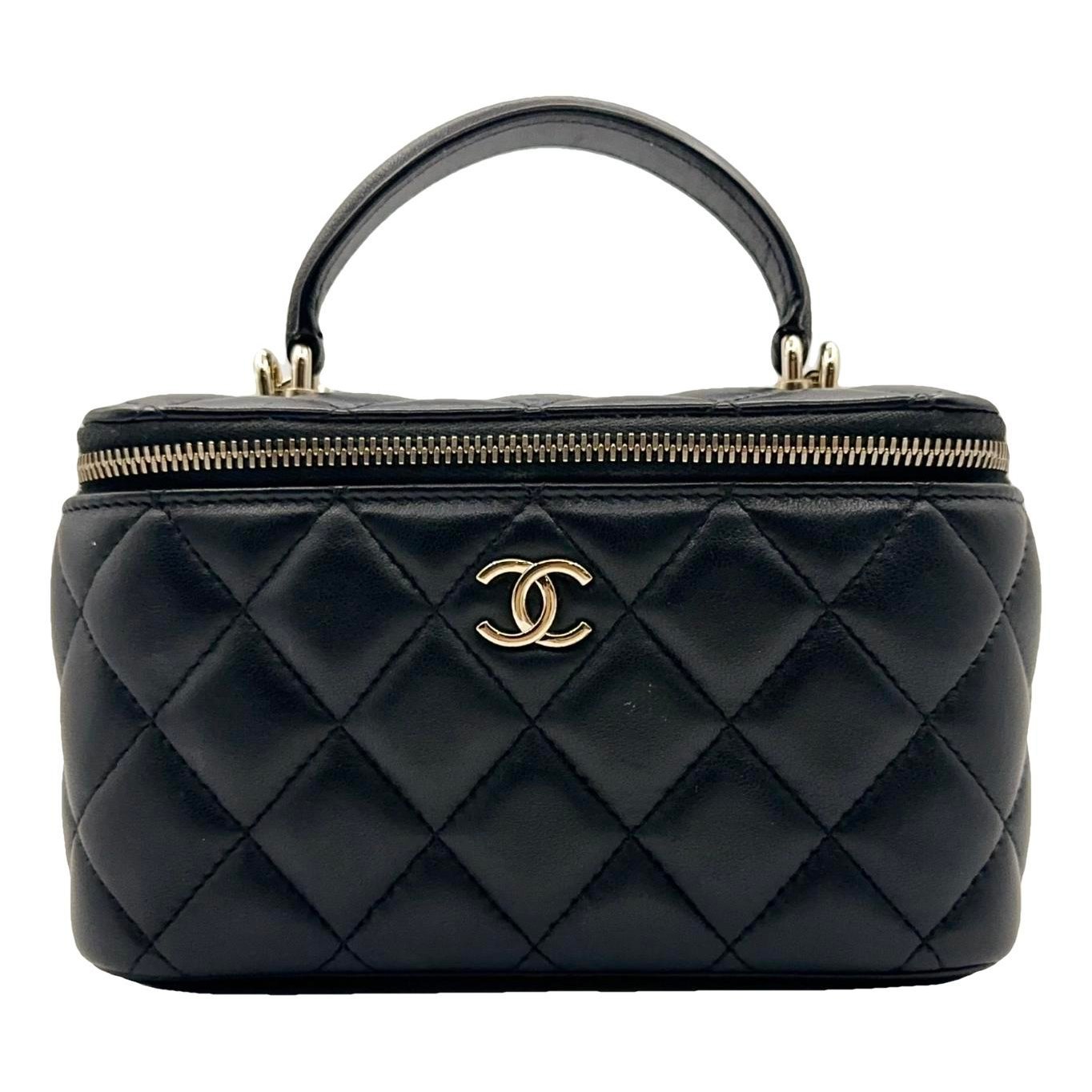 Vanity leather handbag