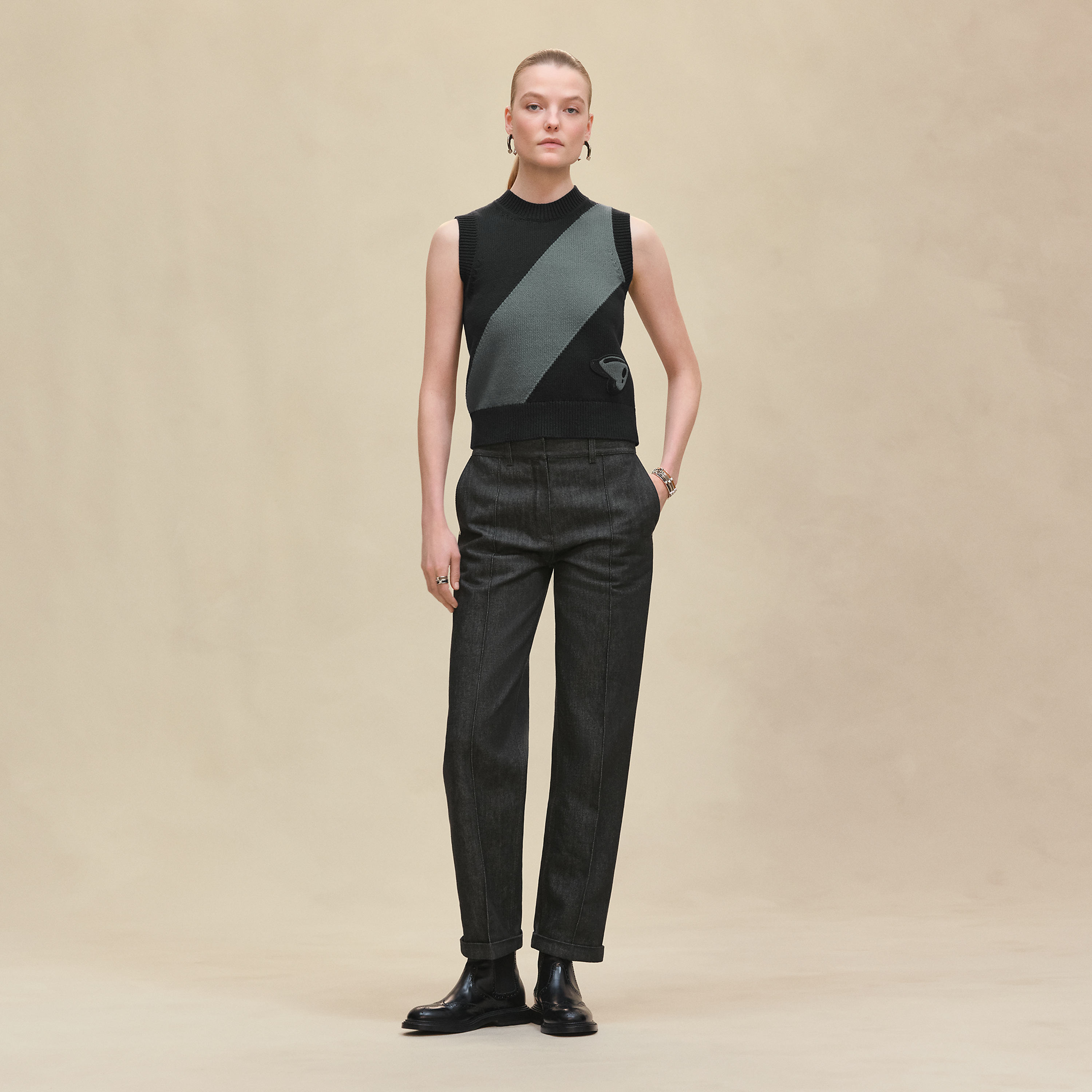 Straight leg pants