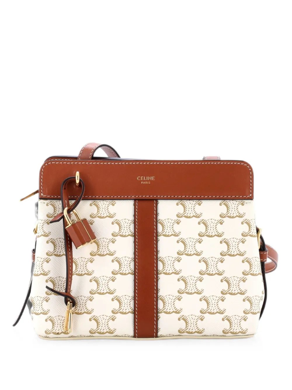 Teen Cabas De France Bag Triomphe Coated Canvas Small crossbody bag