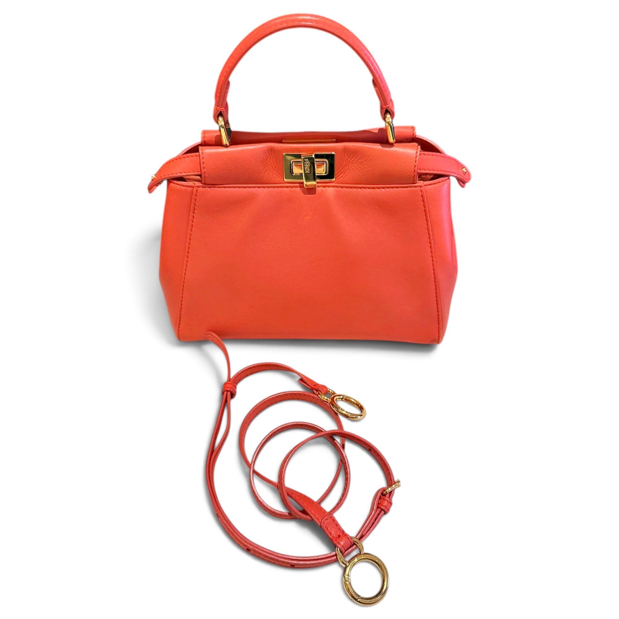 Peekaboo leather crossbody bag