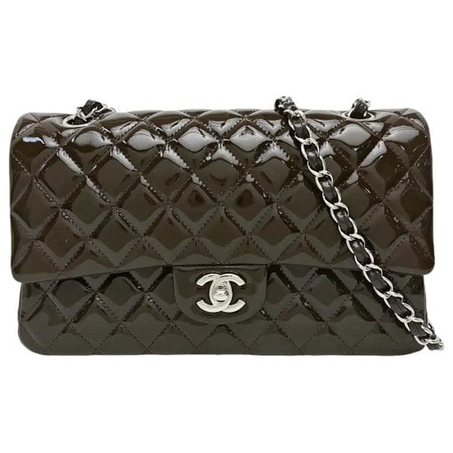 Patent leather crossbody bag