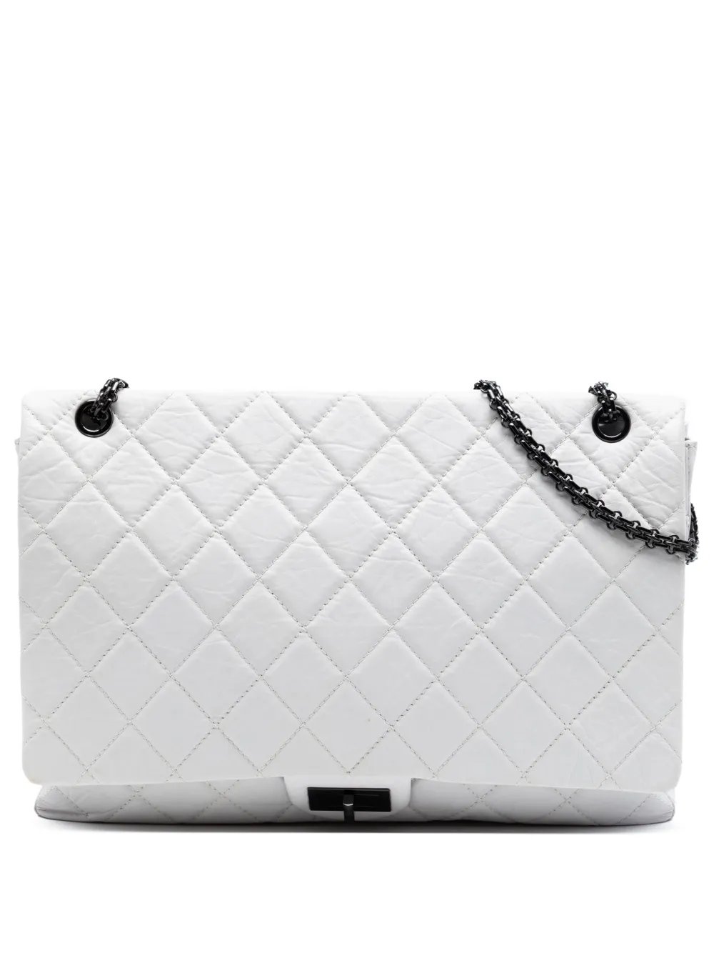 2008-2009 Maxi Quilted Aged Calfskin Reissue 2.55 Single Flap shoulder bag