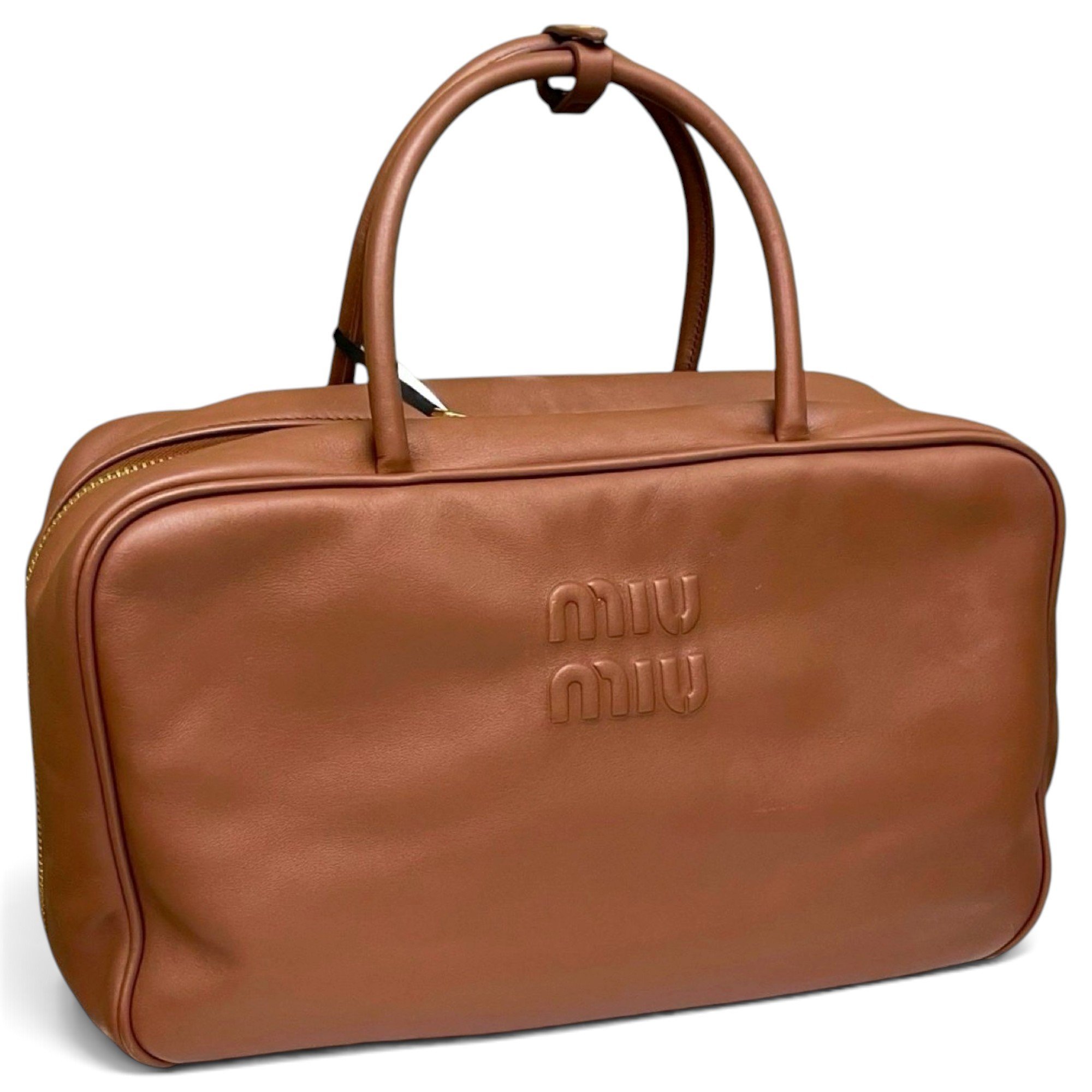 Leather bowling bag