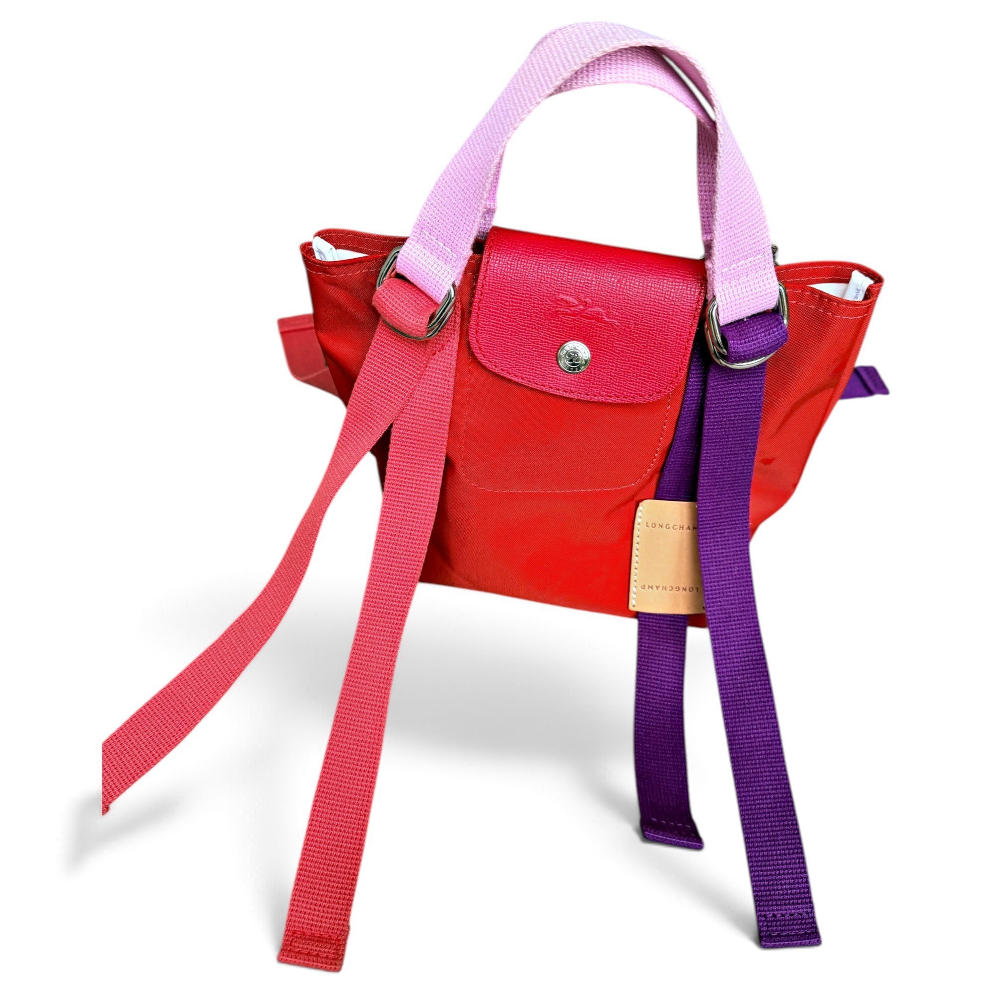 Longchamp Pliage leather handbag