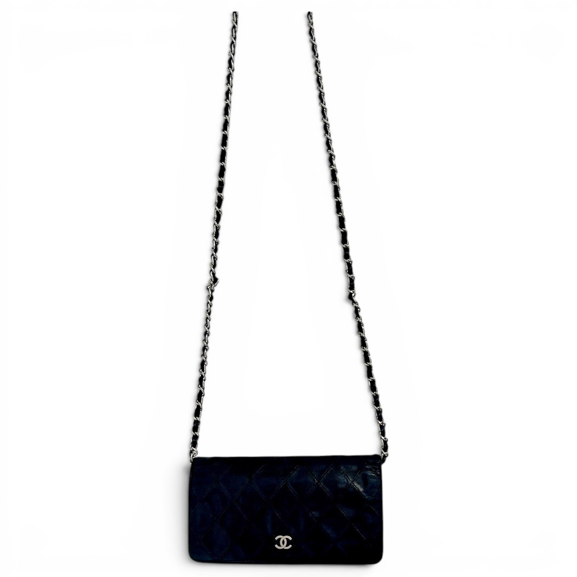Leather clutch bag
