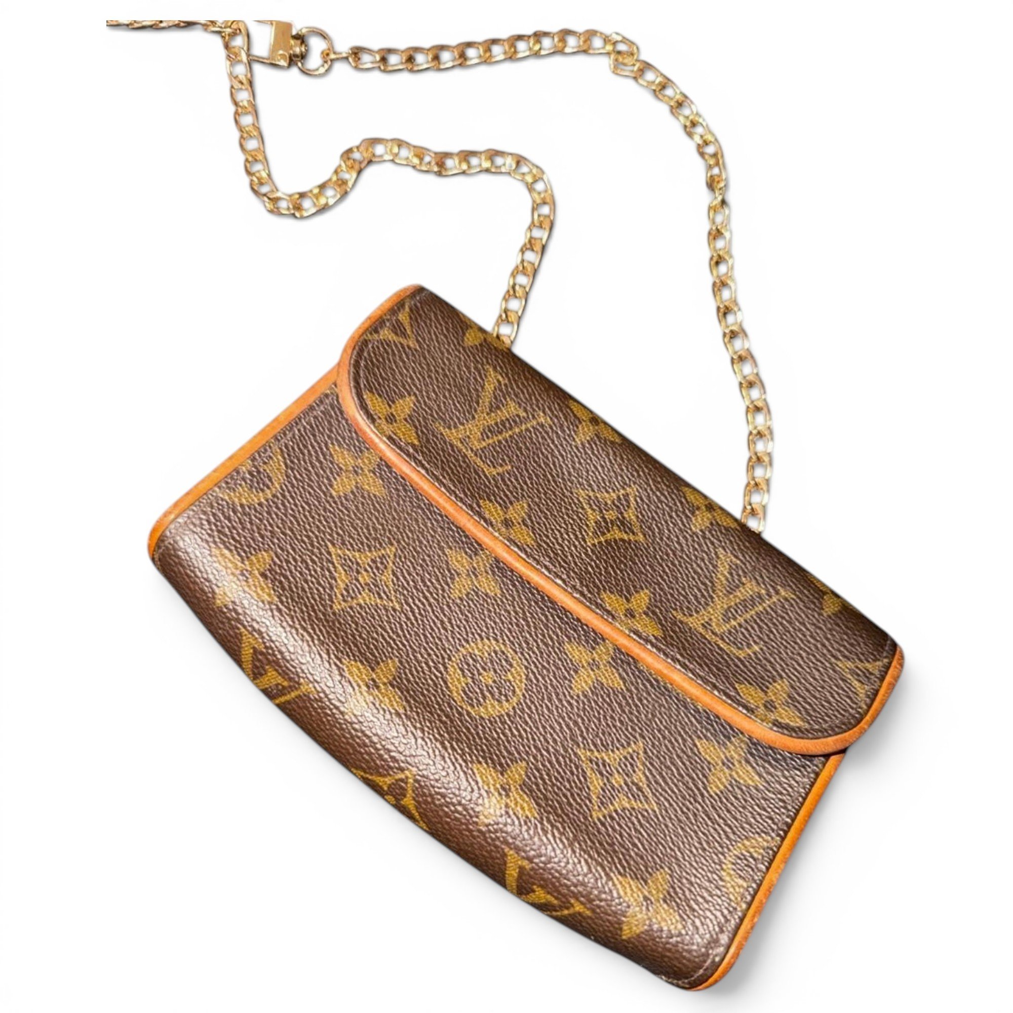 Florentine leather clutch bag