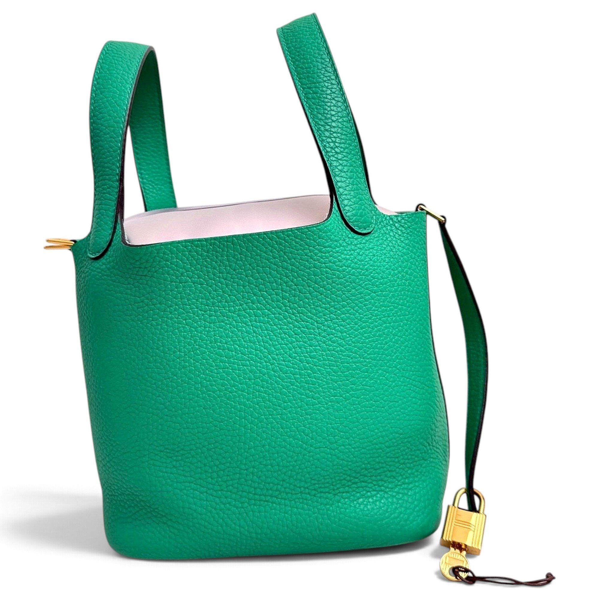 Hermes Picotin 18 Handbag Bambou Togo Leather