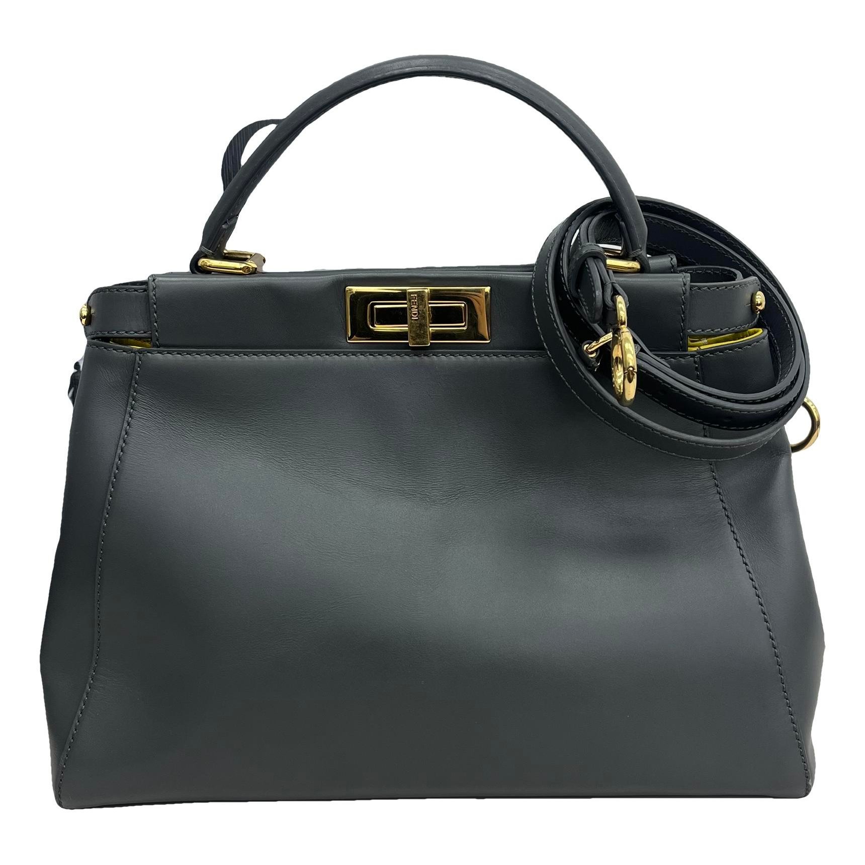 Peekaboo leather handbag
