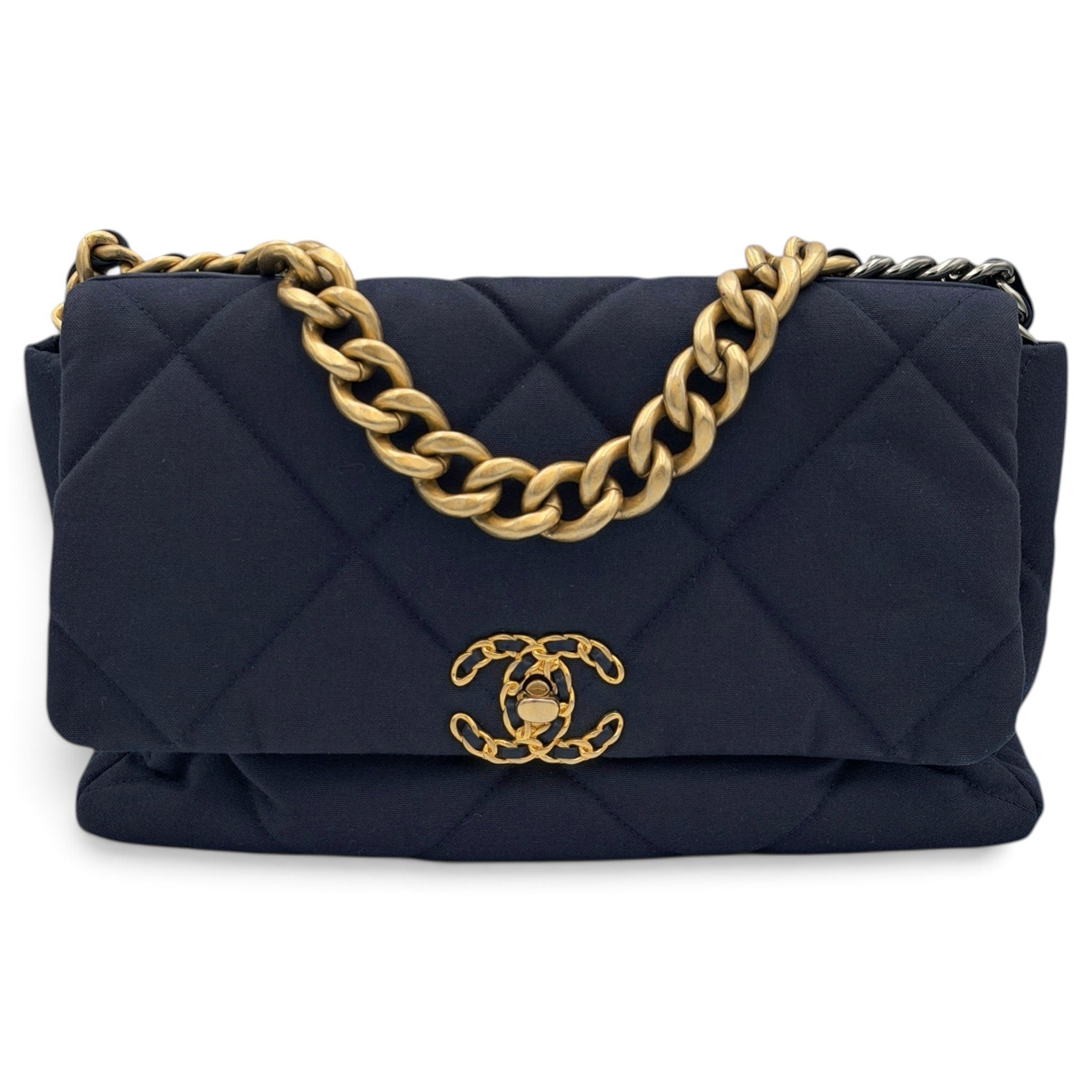 Chanel 19 cloth handbag