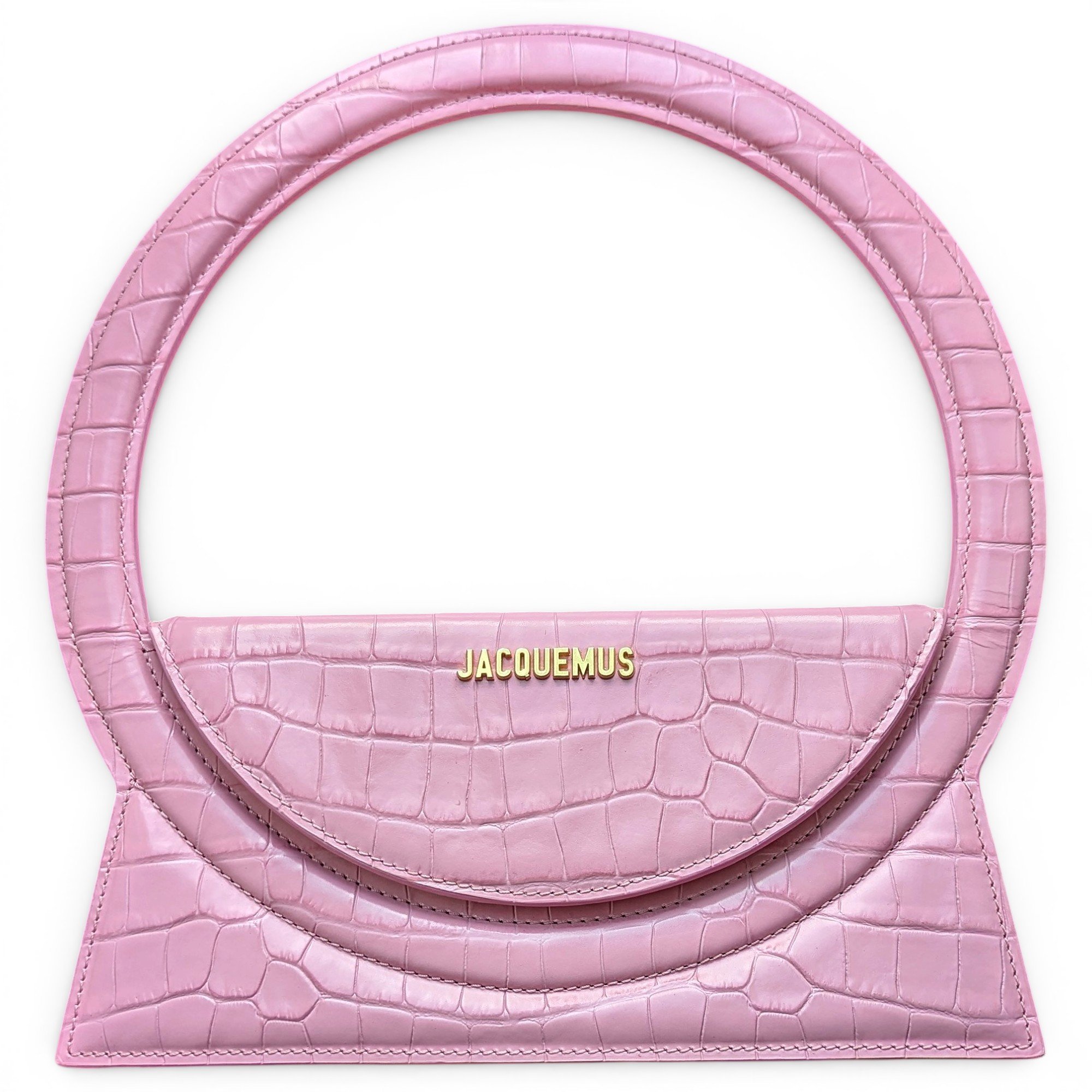 Jacquemus Le Rond patent leather handbag