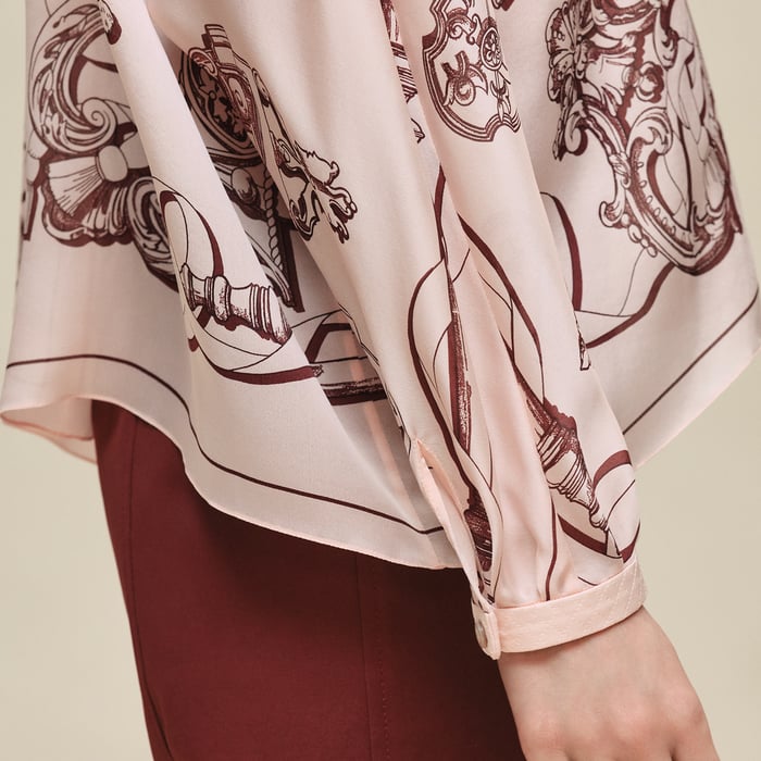 Rose Opaline "Ferronnerie Remix" Blouse