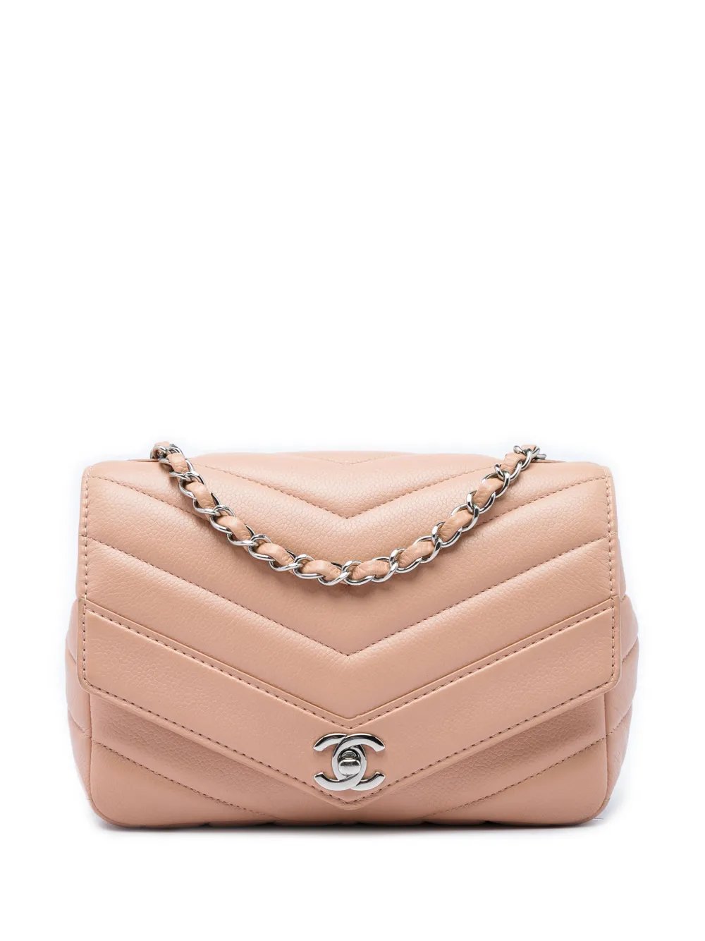 2016-2017 Small Chevron Caviar Data Center Envelope Flap crossbody bag