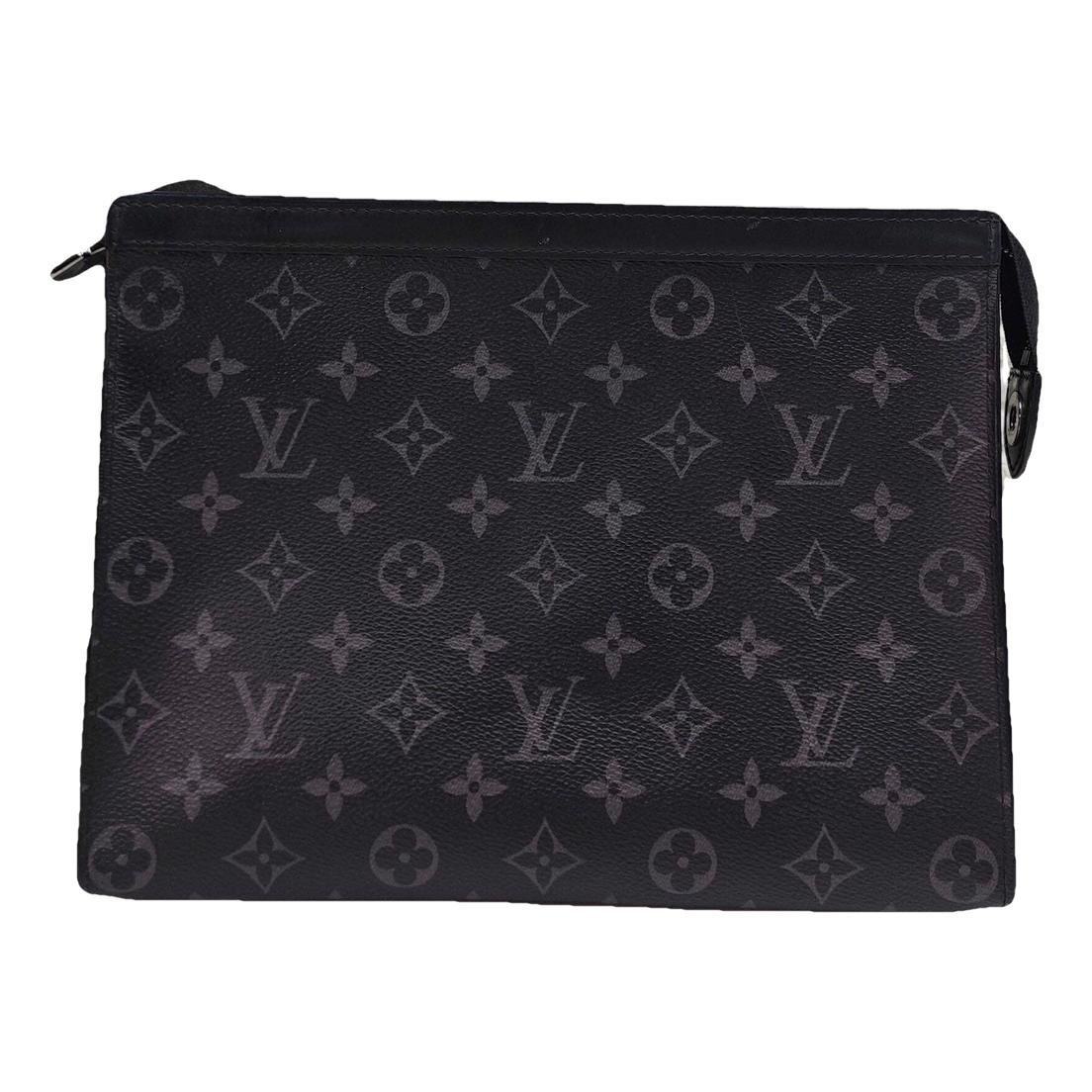 Leather clutch bag