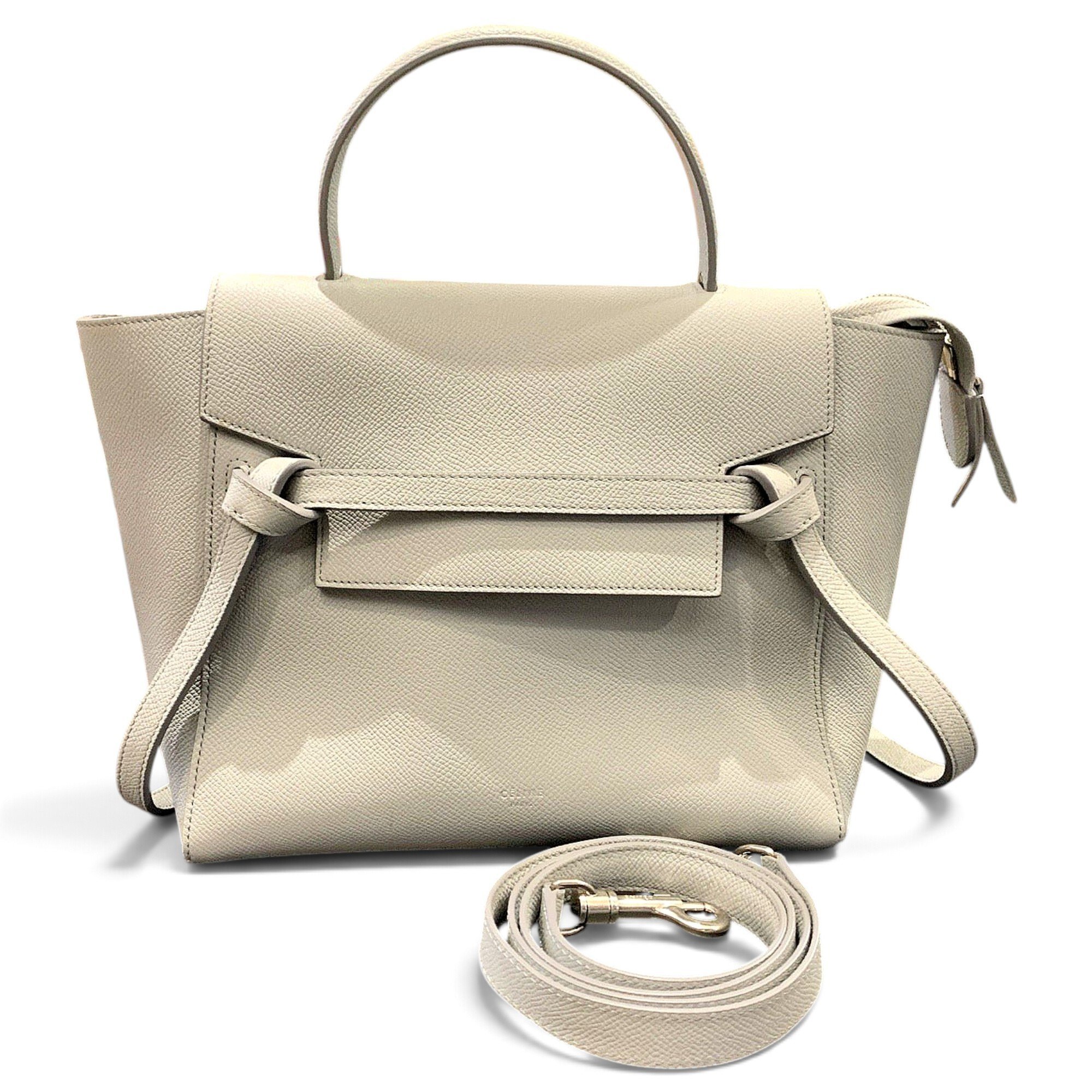 Belt leather handbag