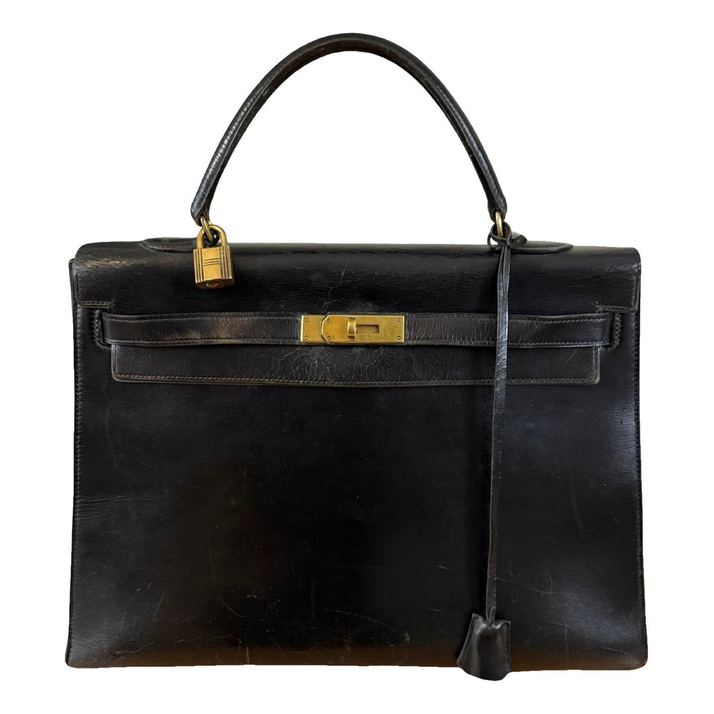 Hermes Kelly 35 Handbag Black