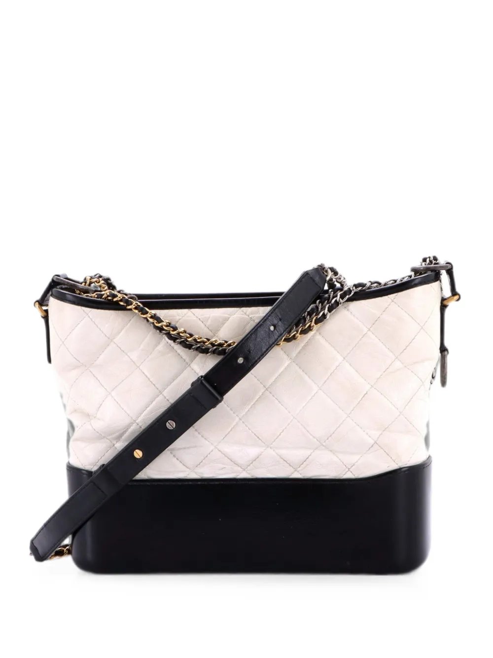 Gabrielle Quilted Aged Calfskin Medium hobo bag