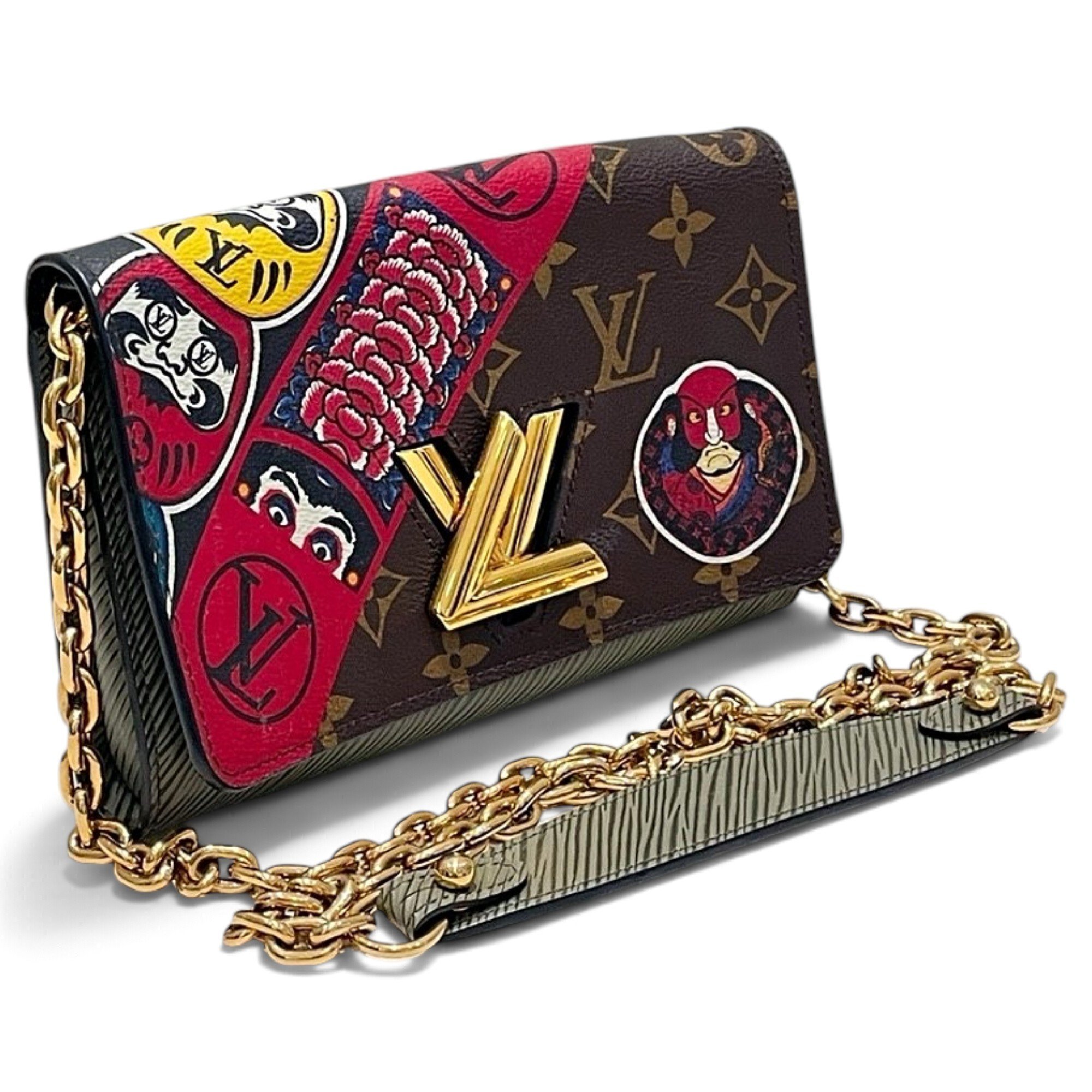 Twist leather crossbody bag