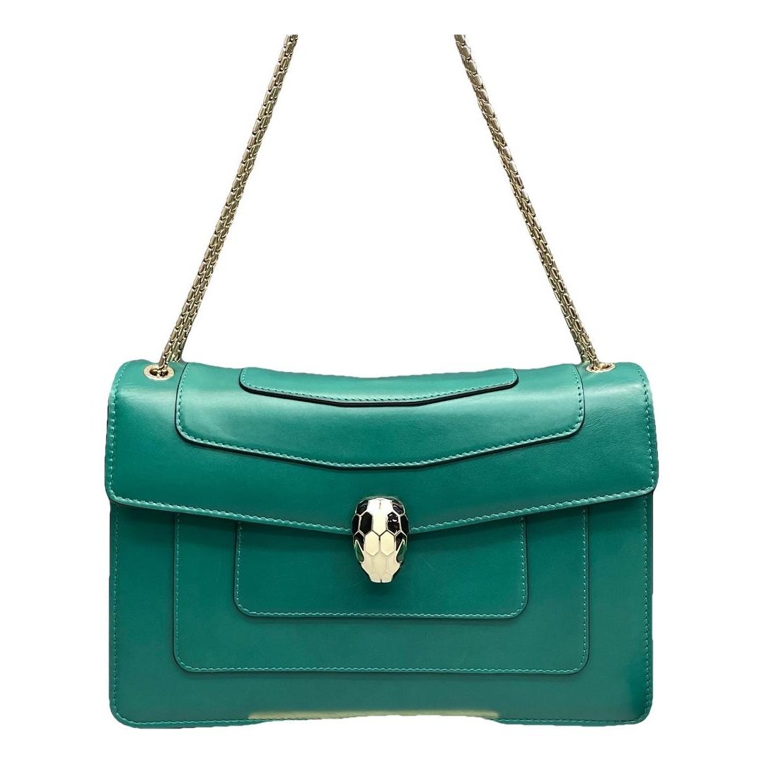 Serpenti leather handbag