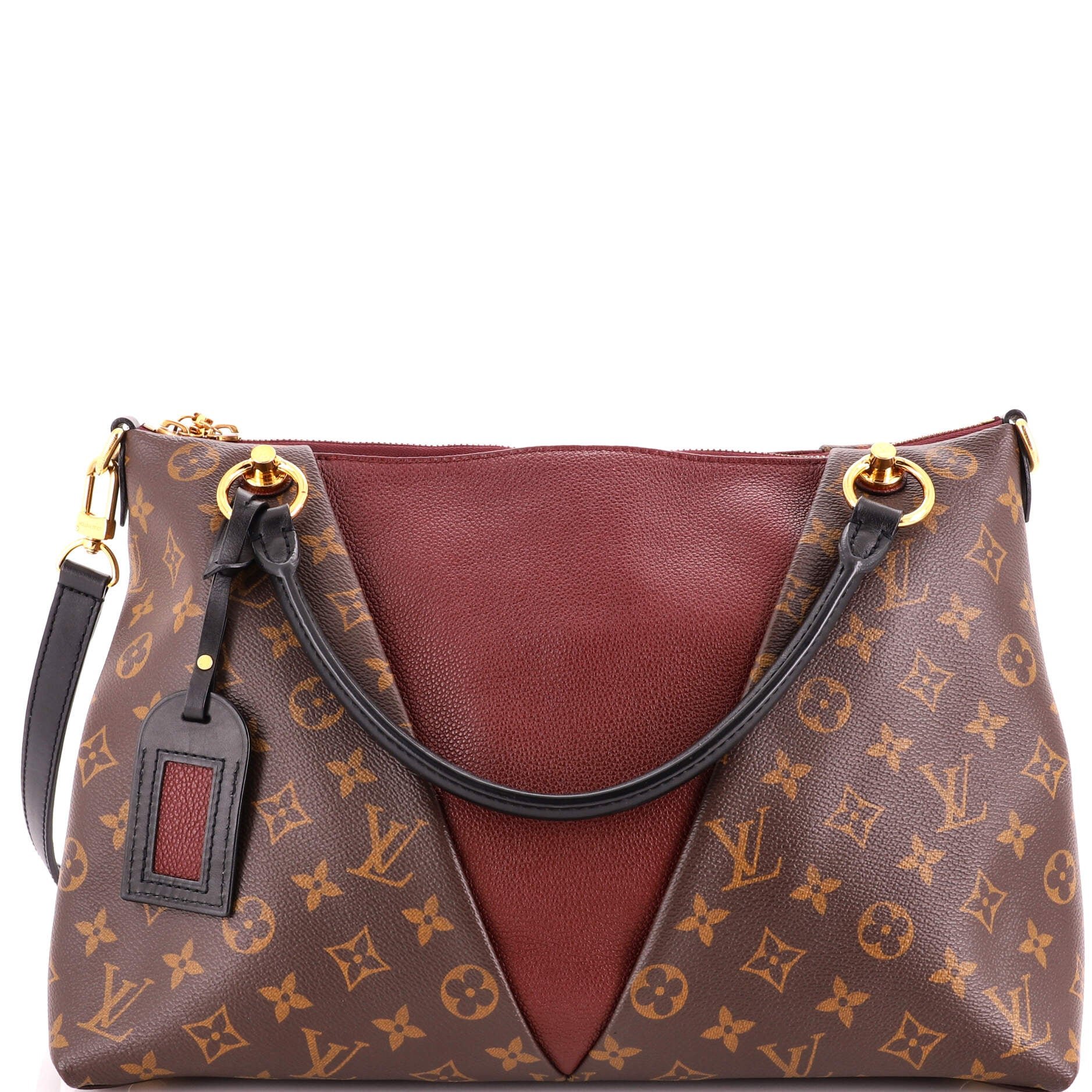 V Tote Monogram Canvas and Leather MM