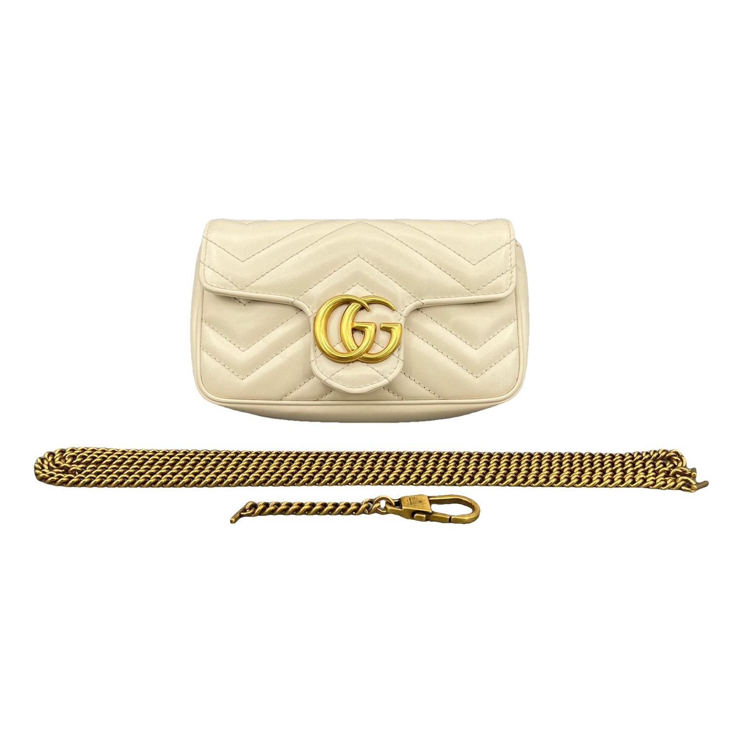GG Marmont Flap leather crossbody bag