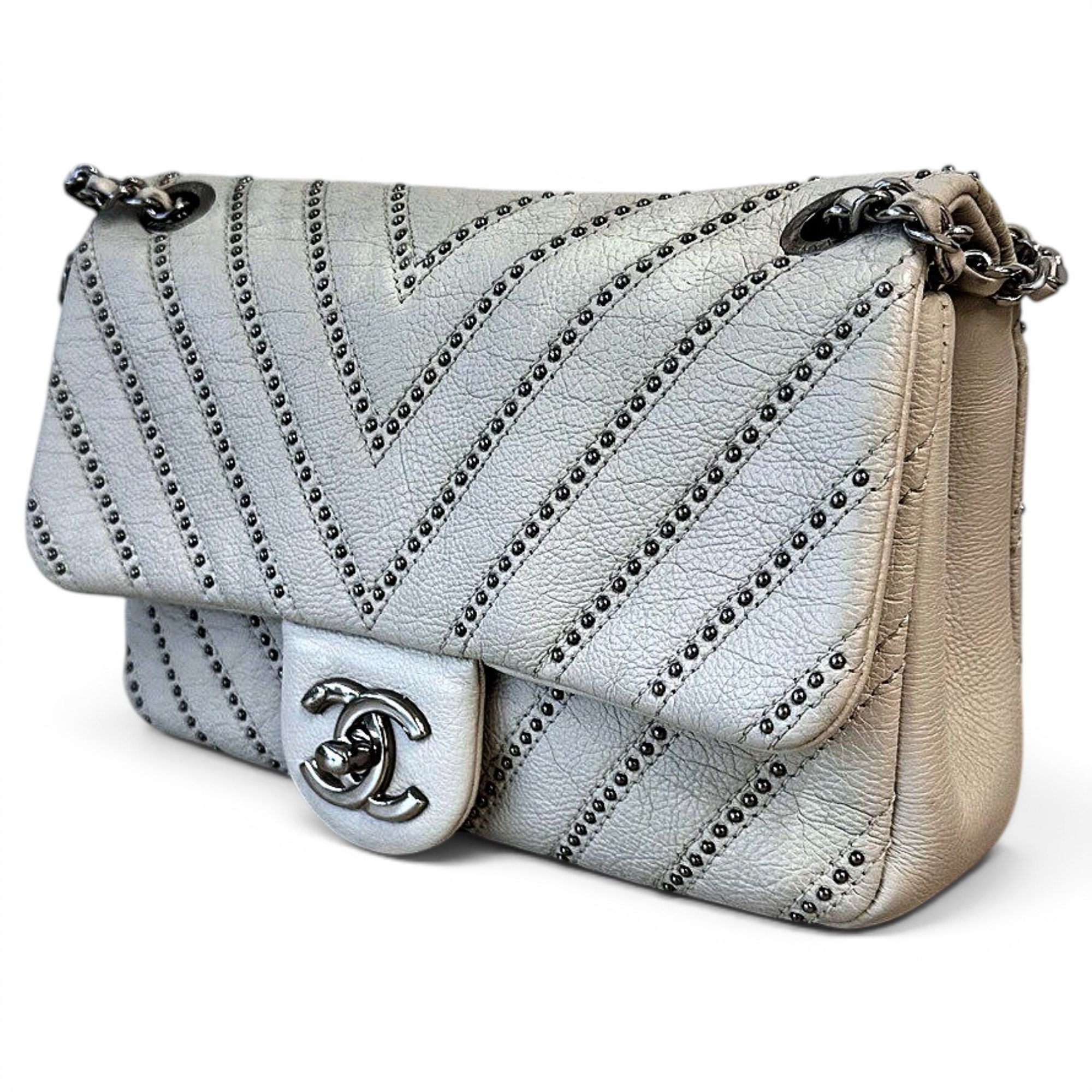 Trendy CC Flap leather handbag