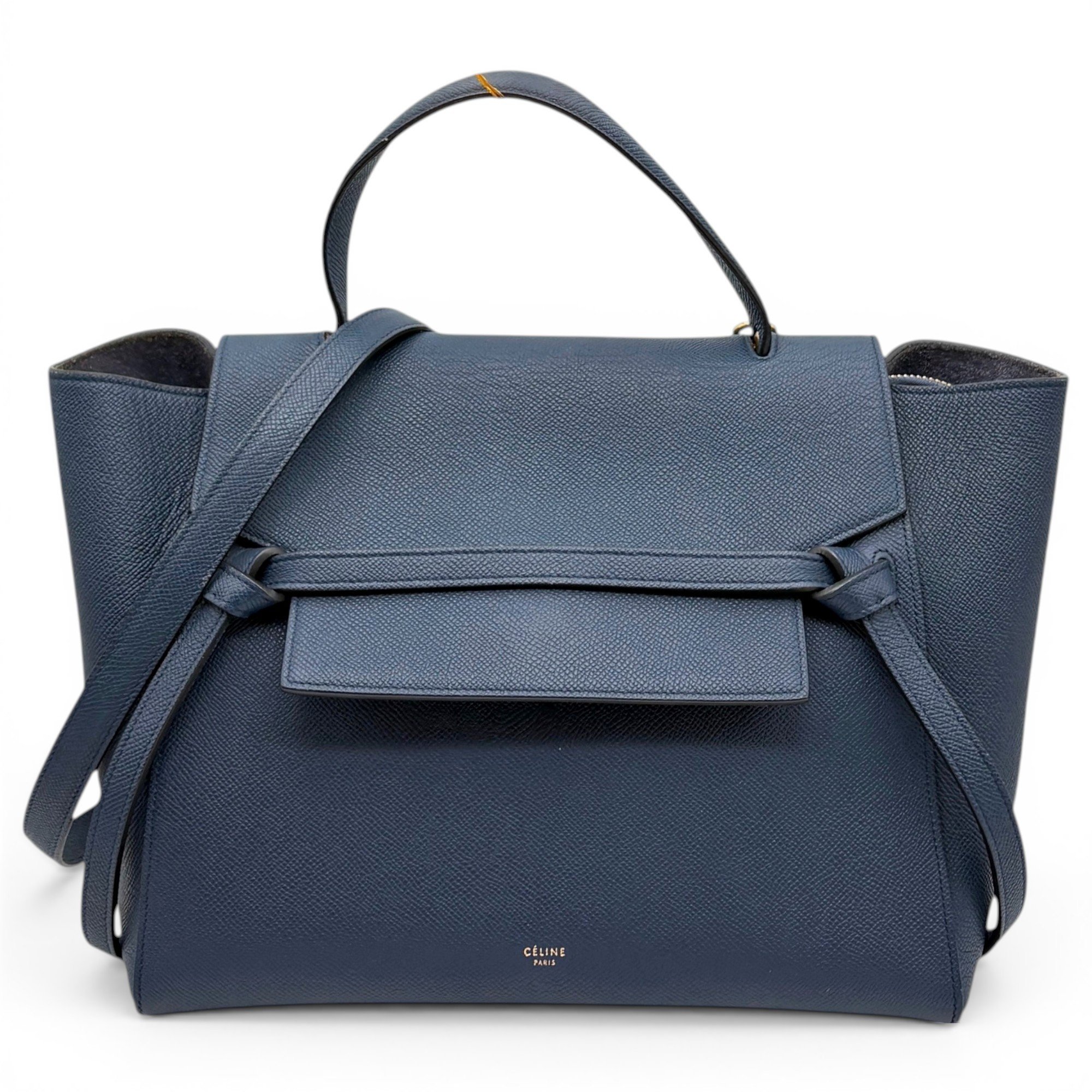 Belt pony-style calfskin handbag