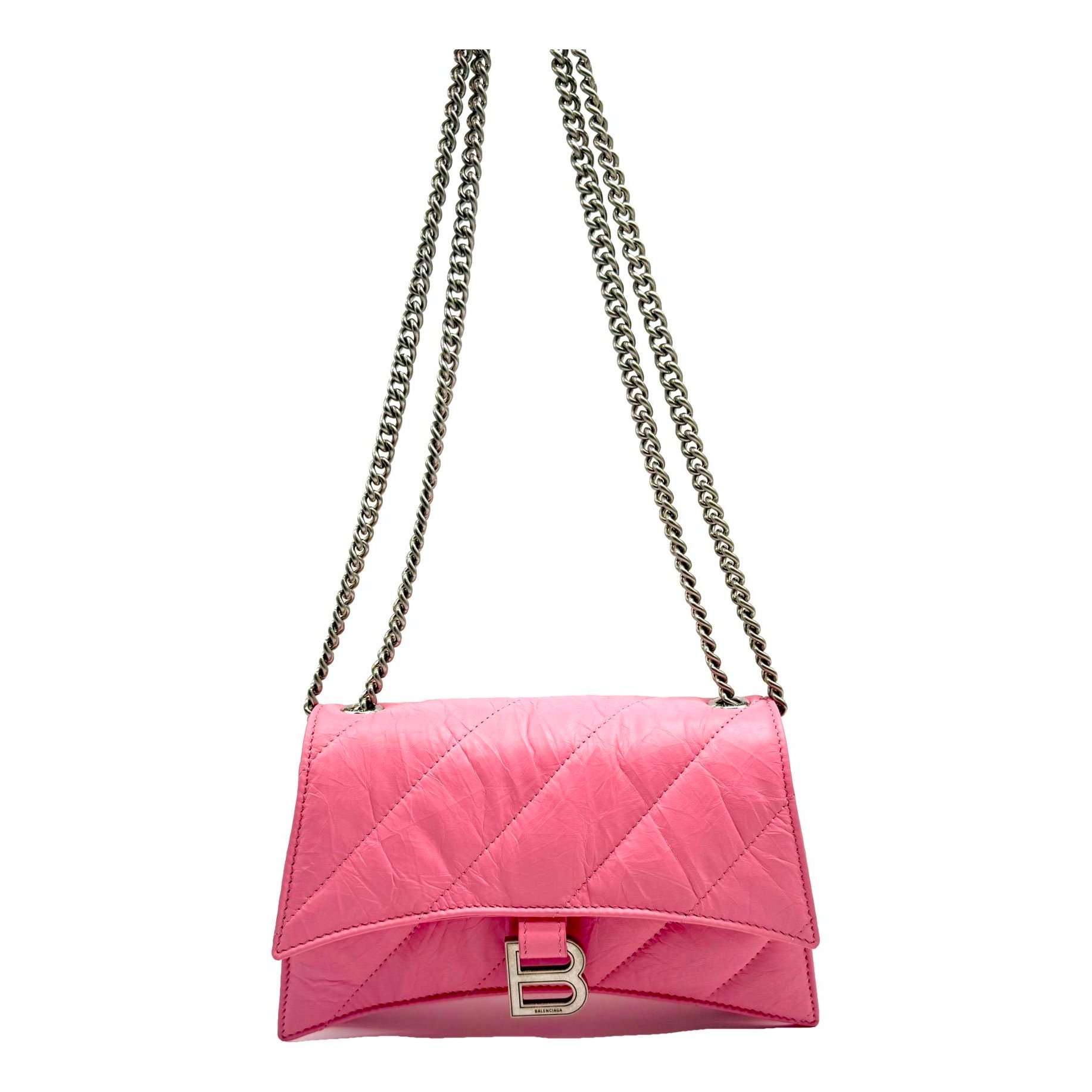 Crush leather crossbody bag
