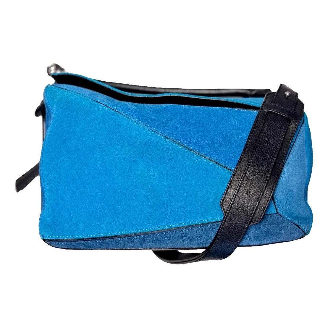 Puzzle leather handbag