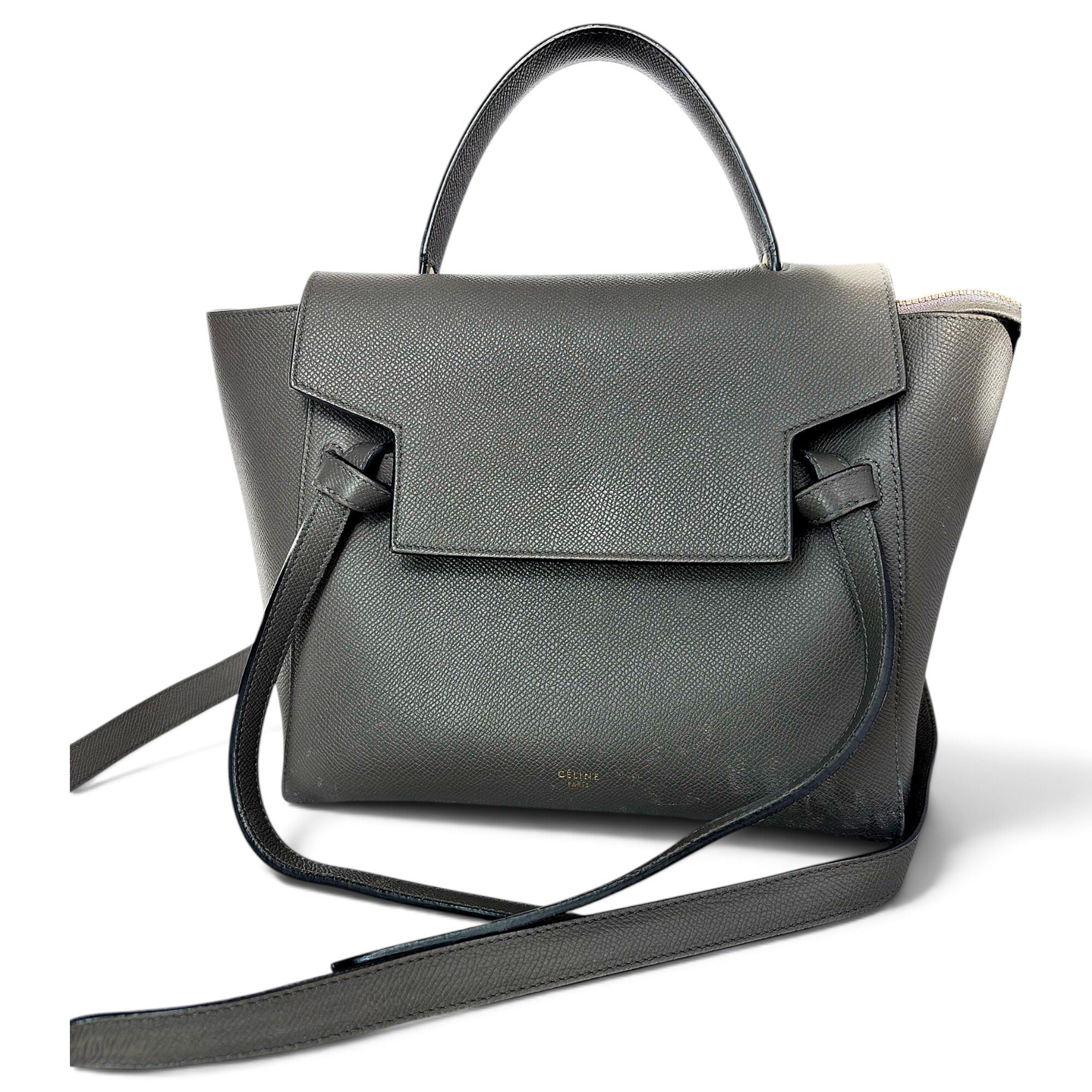 Belt leather handbag
